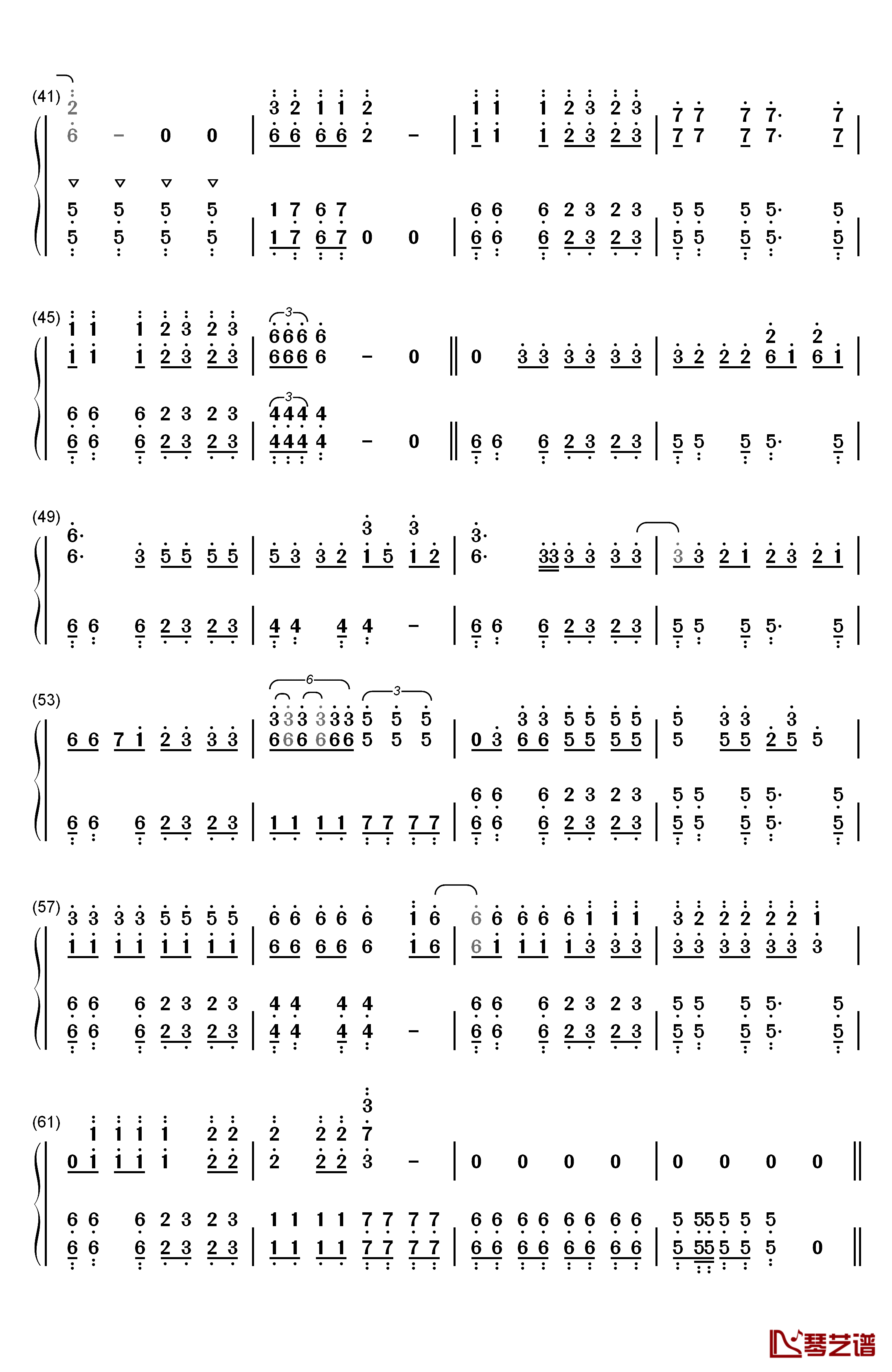 Misery Business钢琴简谱-数字双手-Paramore3