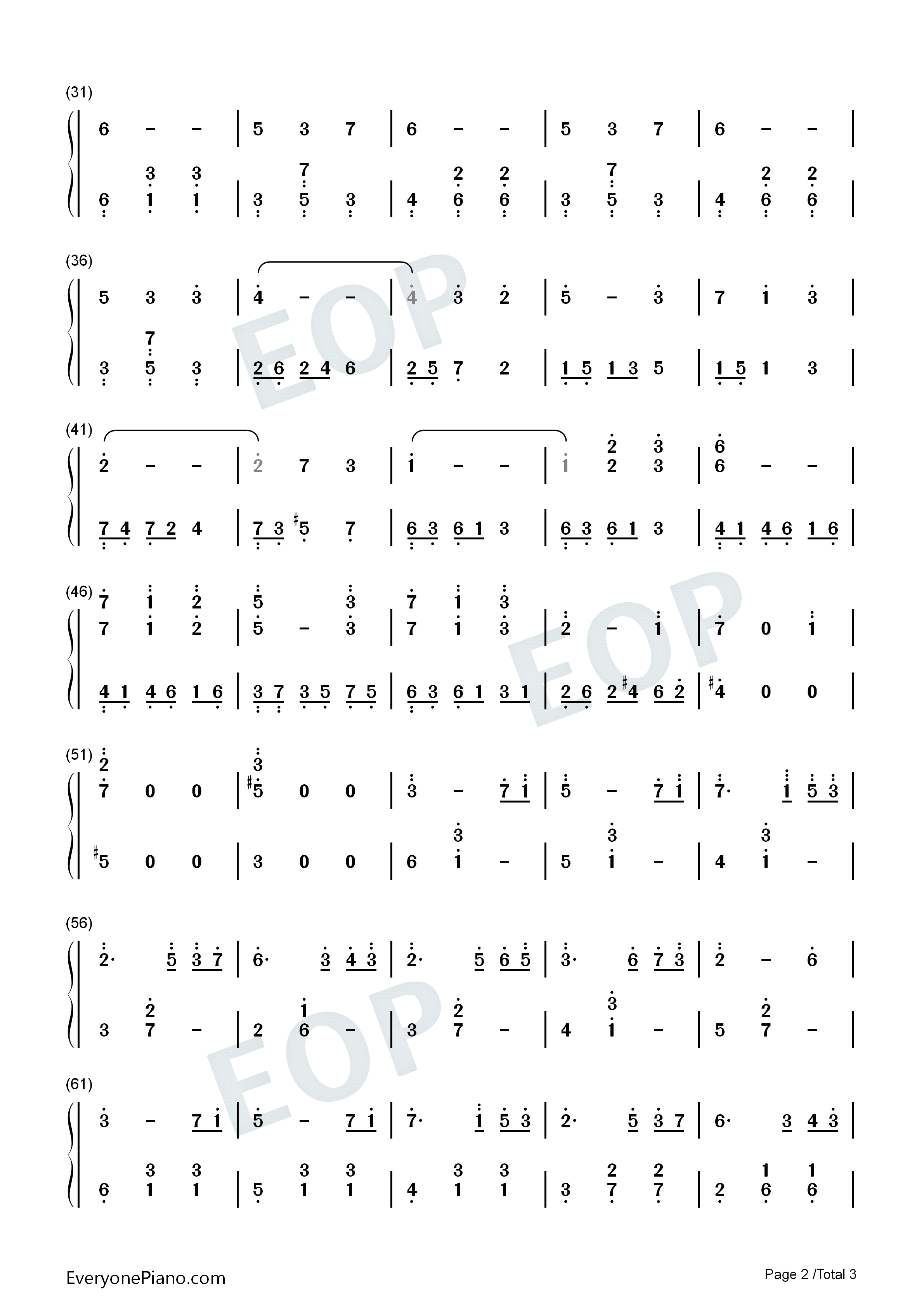 Waltz No 1 Op 6 Collapse-Hikaru Shirosu-白素光双手简谱预览2
