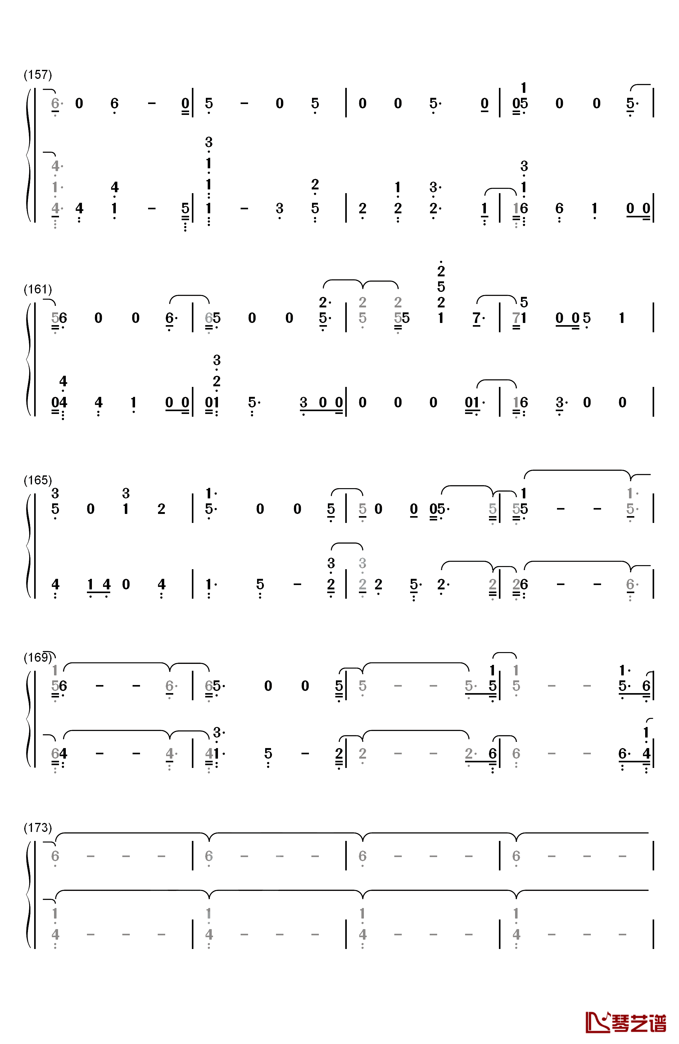 Back to You钢琴简谱-数字双手-Selena Gomez9