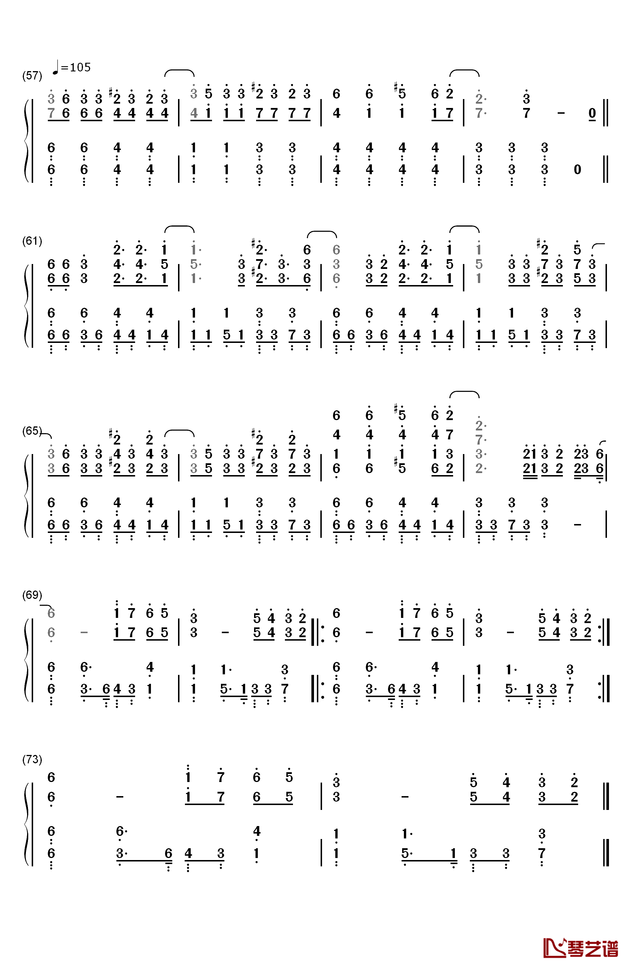 House of Memories钢琴简谱-数字双手-Panic! At The Disco4