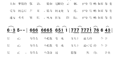 不离开我《乙未豪客传奇》简谱1