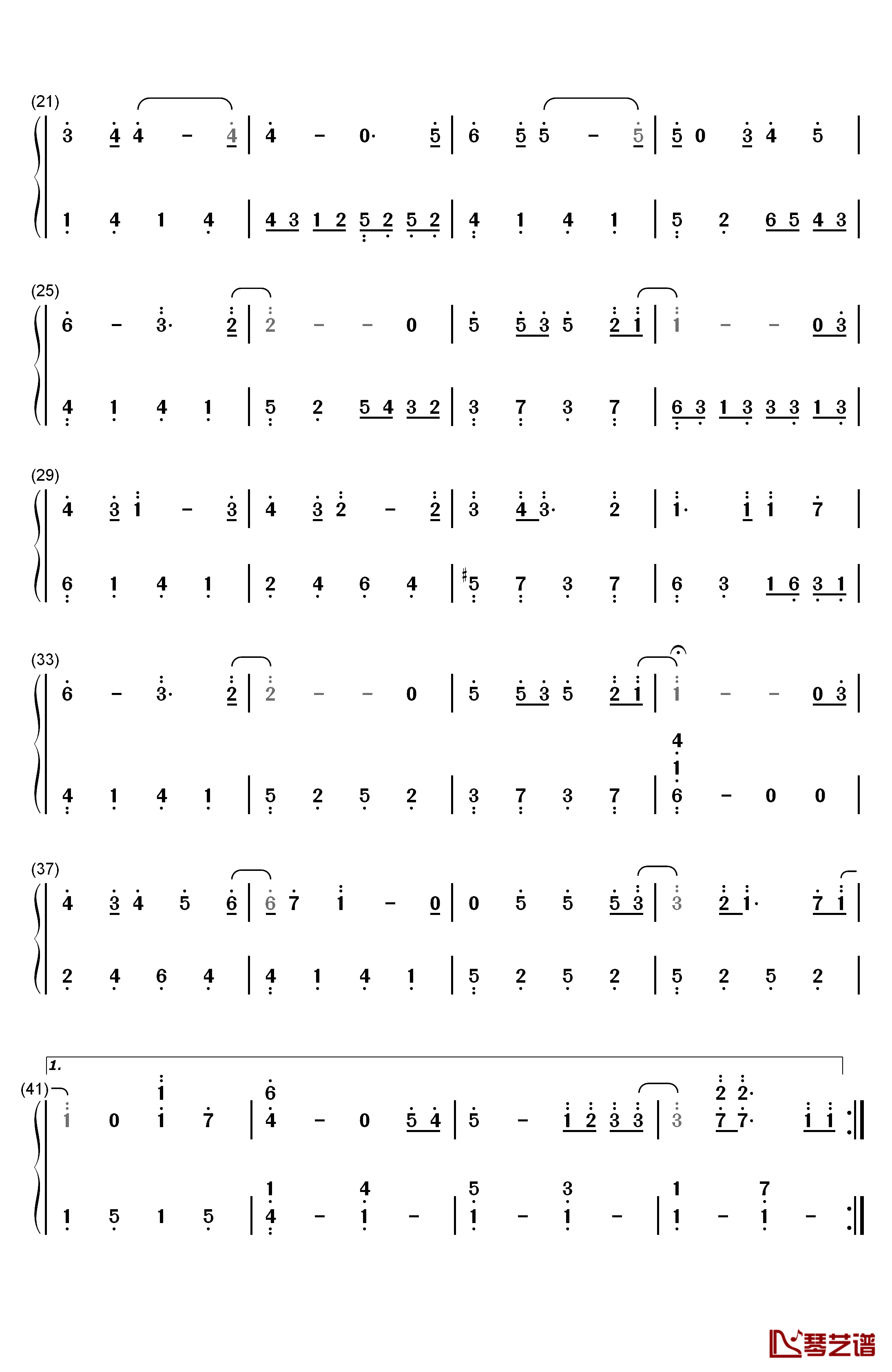 Only Love钢琴简谱-数字双手-Trademark2