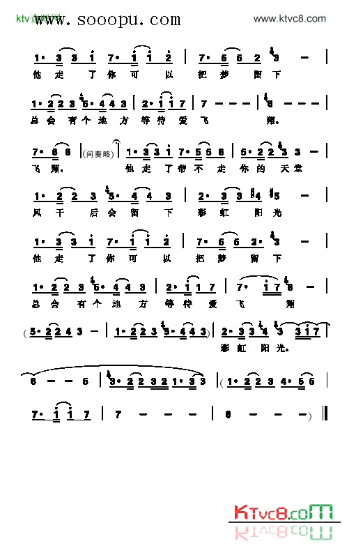 LYDIA歌曲类简谱简谱-飞儿乐团演唱1