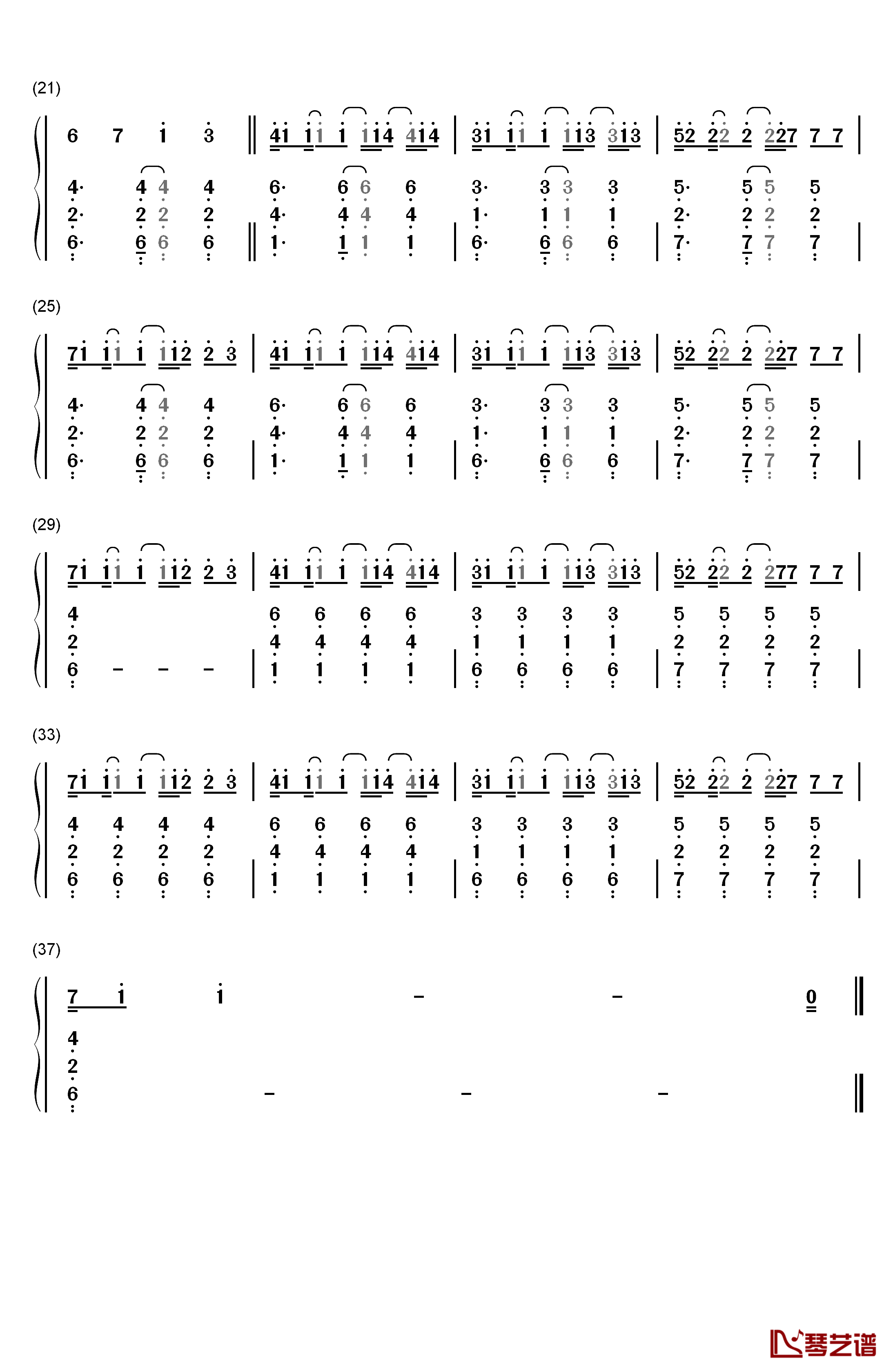 Raging钢琴简谱-数字双手-Kygo & Kodaline2