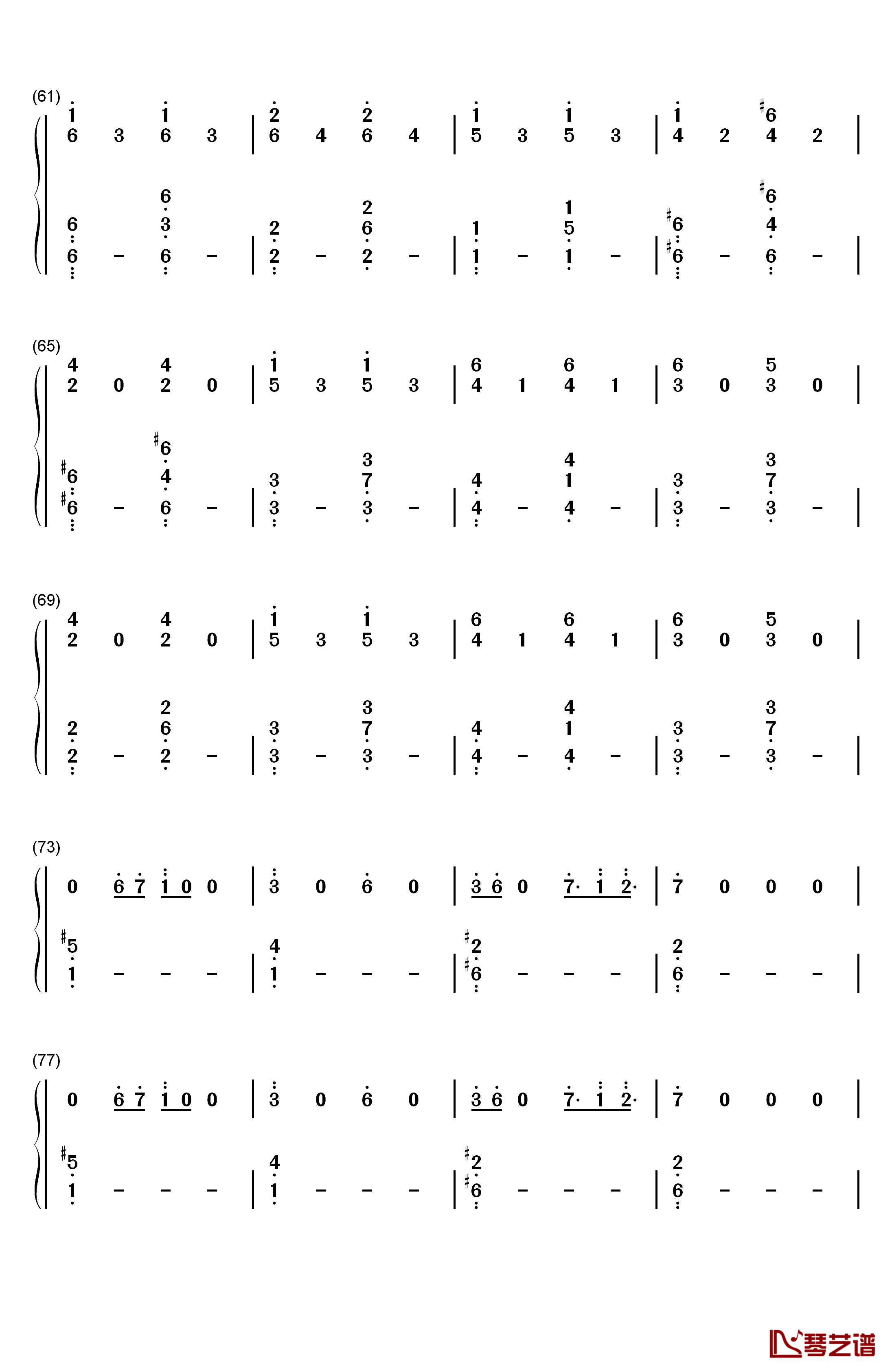 Deutschland钢琴简谱-数字双手-Rammstein4