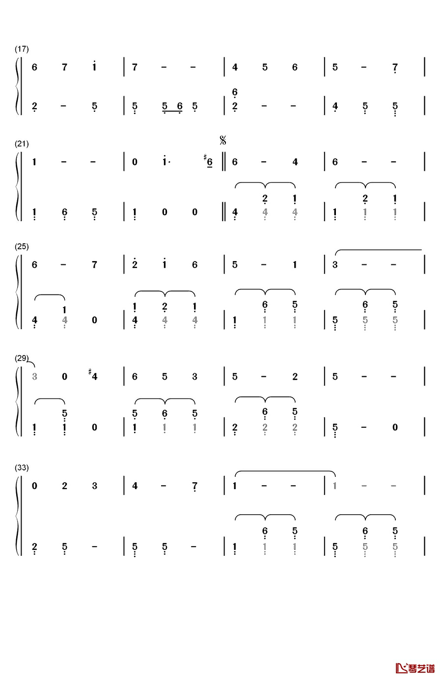 Que Sera Sera (Whatever Will Be Will Be)钢琴简谱-数字双手-Jay Livingston & Ray Evans2