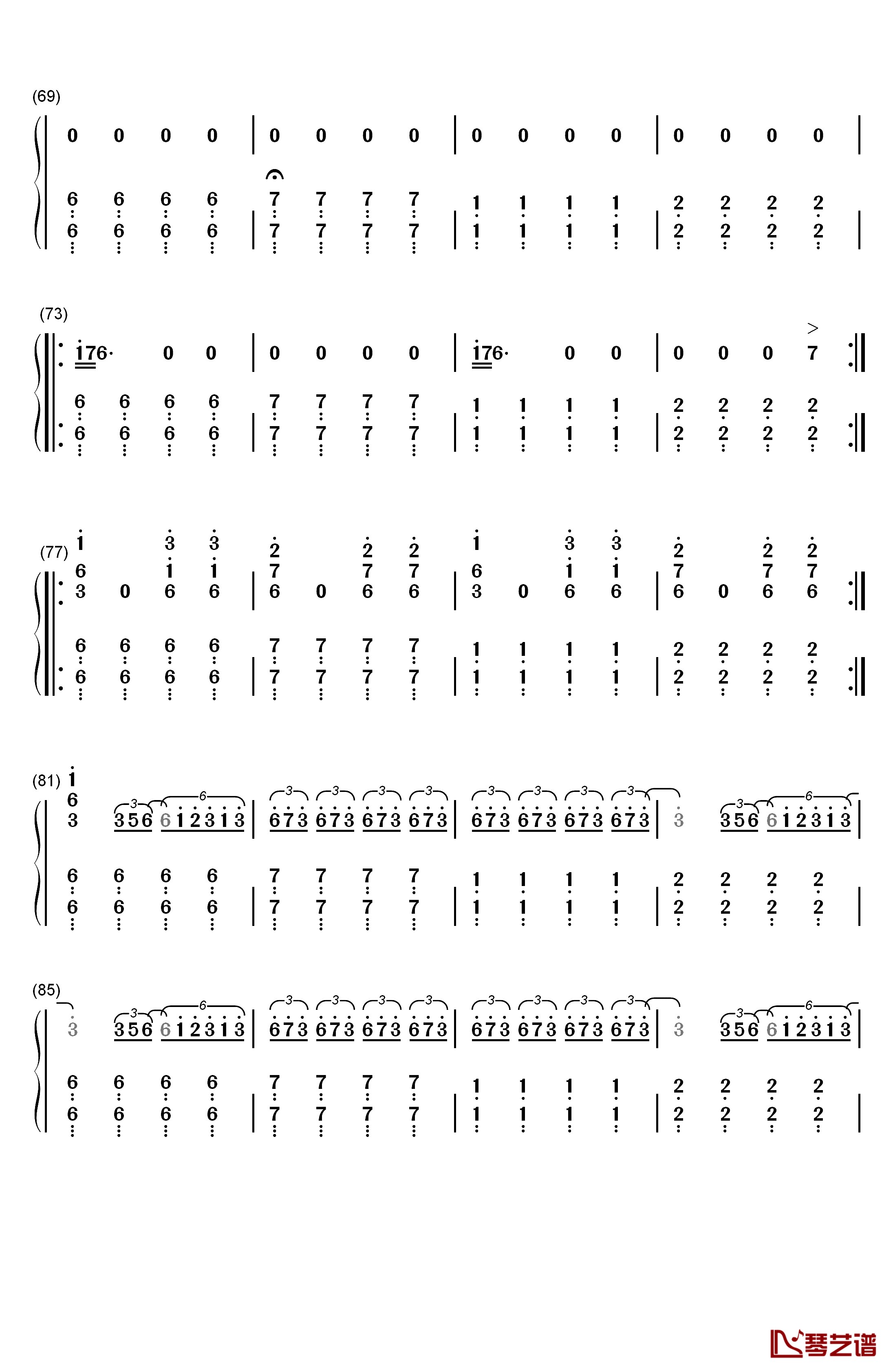 Clubbed to Death钢琴简谱-数字双手-Rob Dougan4