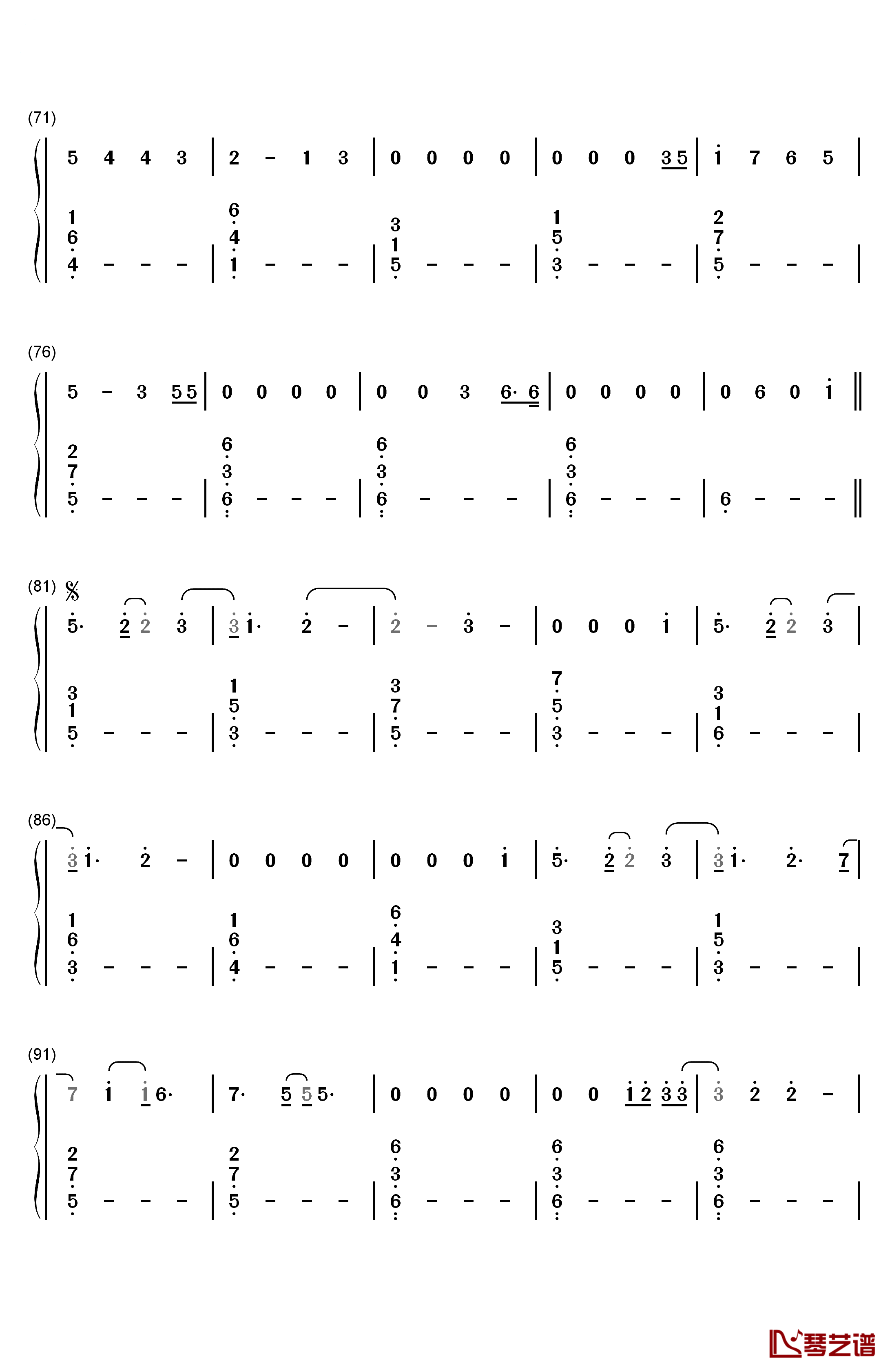 Love Me Like You Do钢琴简谱-数字双手-Ellie Goulding4