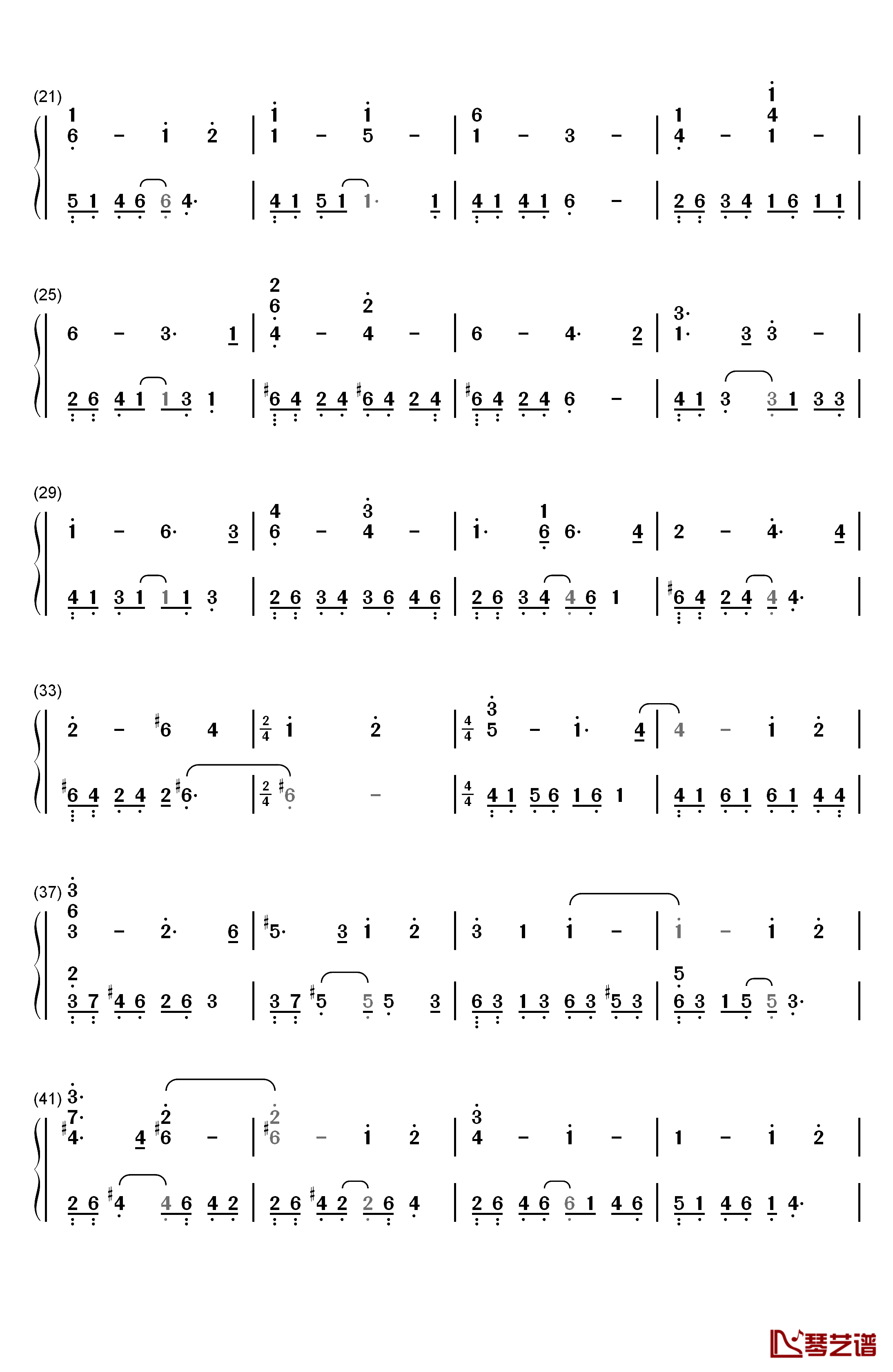 I Could See You钢琴简谱-数字双手-Yiruma李闰珉2