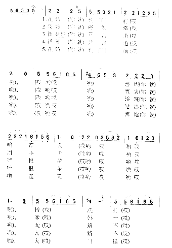 花轿到门前简谱1