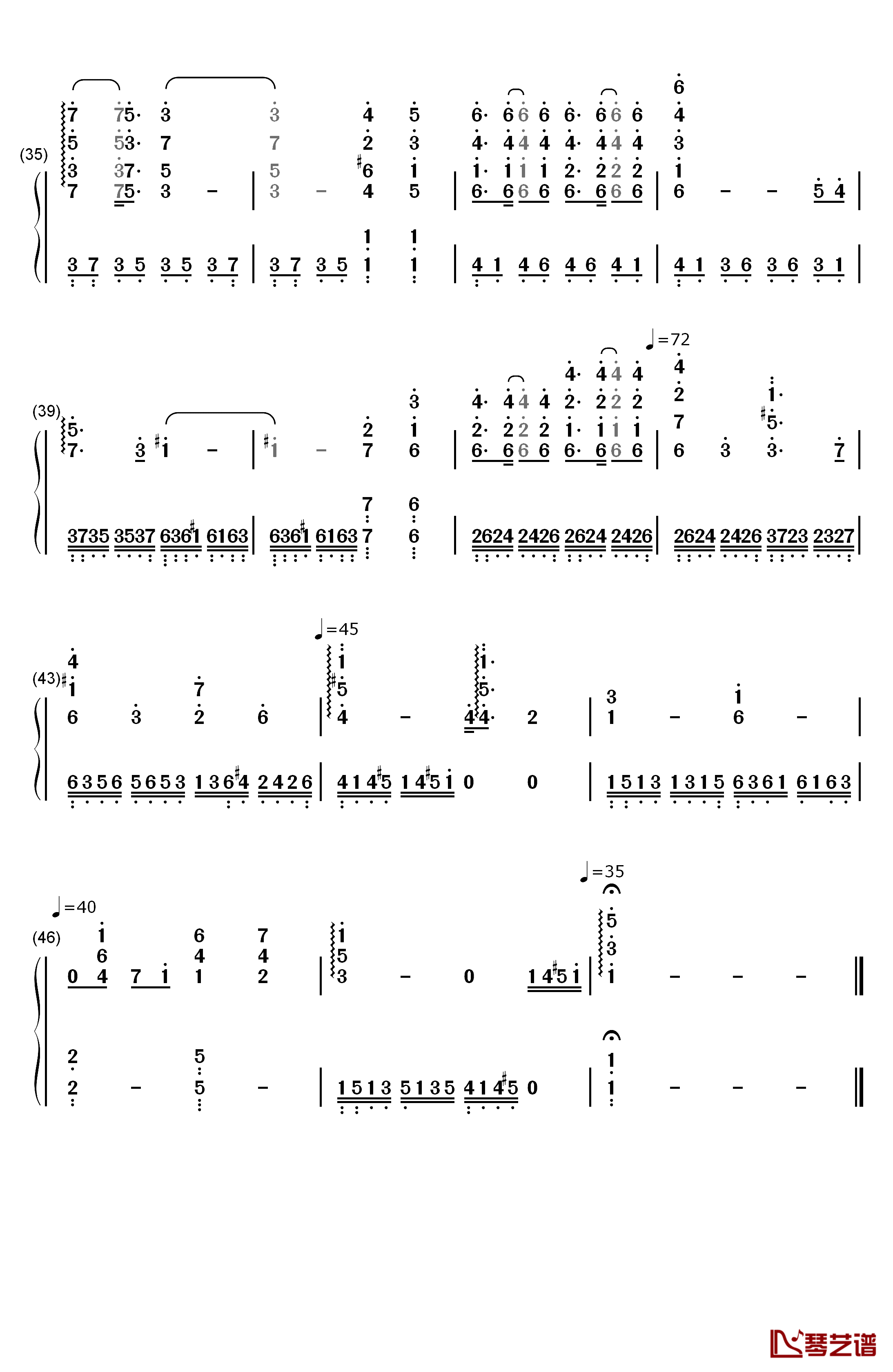 Love Is A Many Splendored Thing钢琴简谱-数字双手-理查德·克莱德曼3