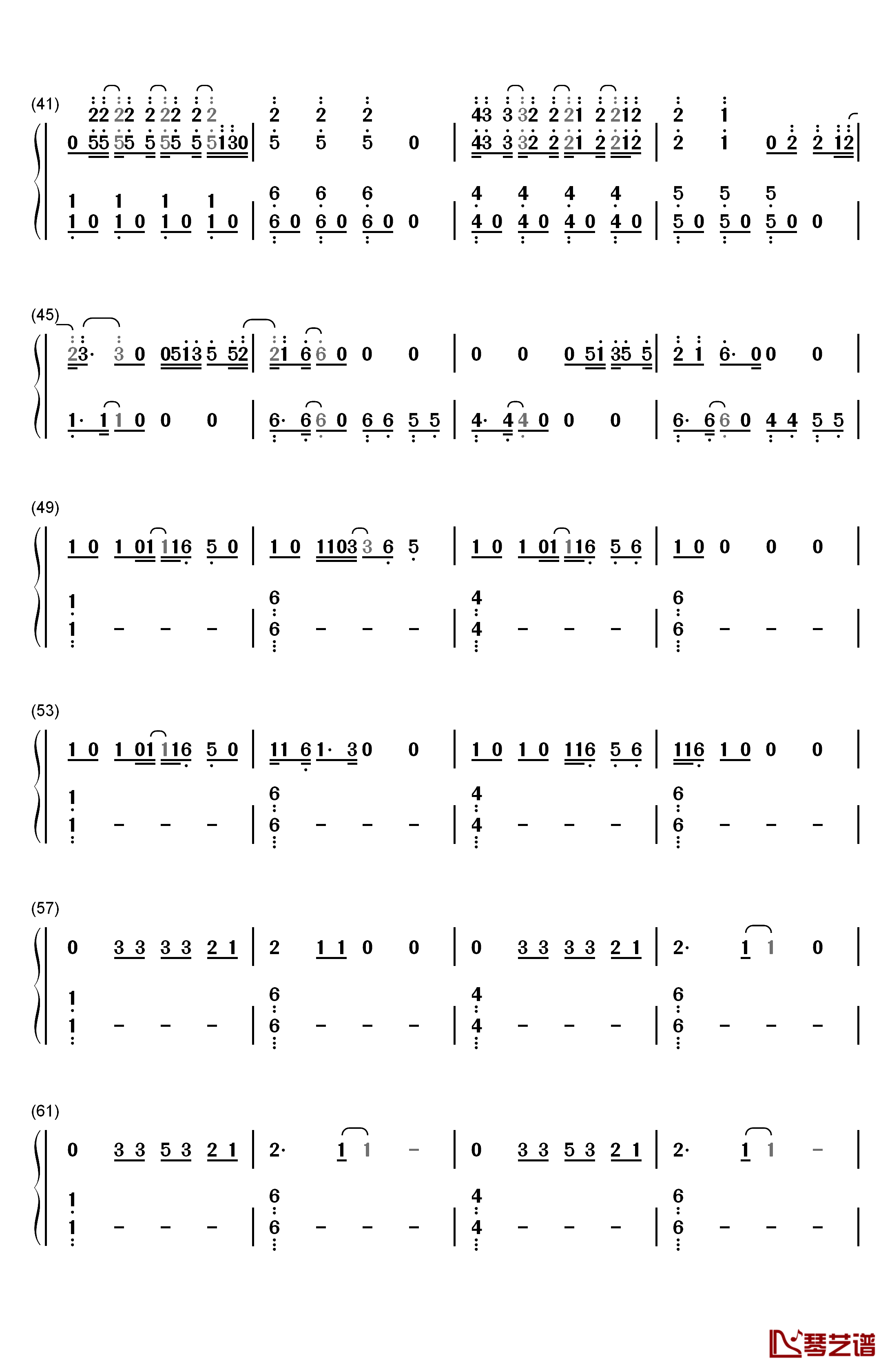 Can't Stop The Feeling钢琴简谱-数字双手-The Piano Guys3