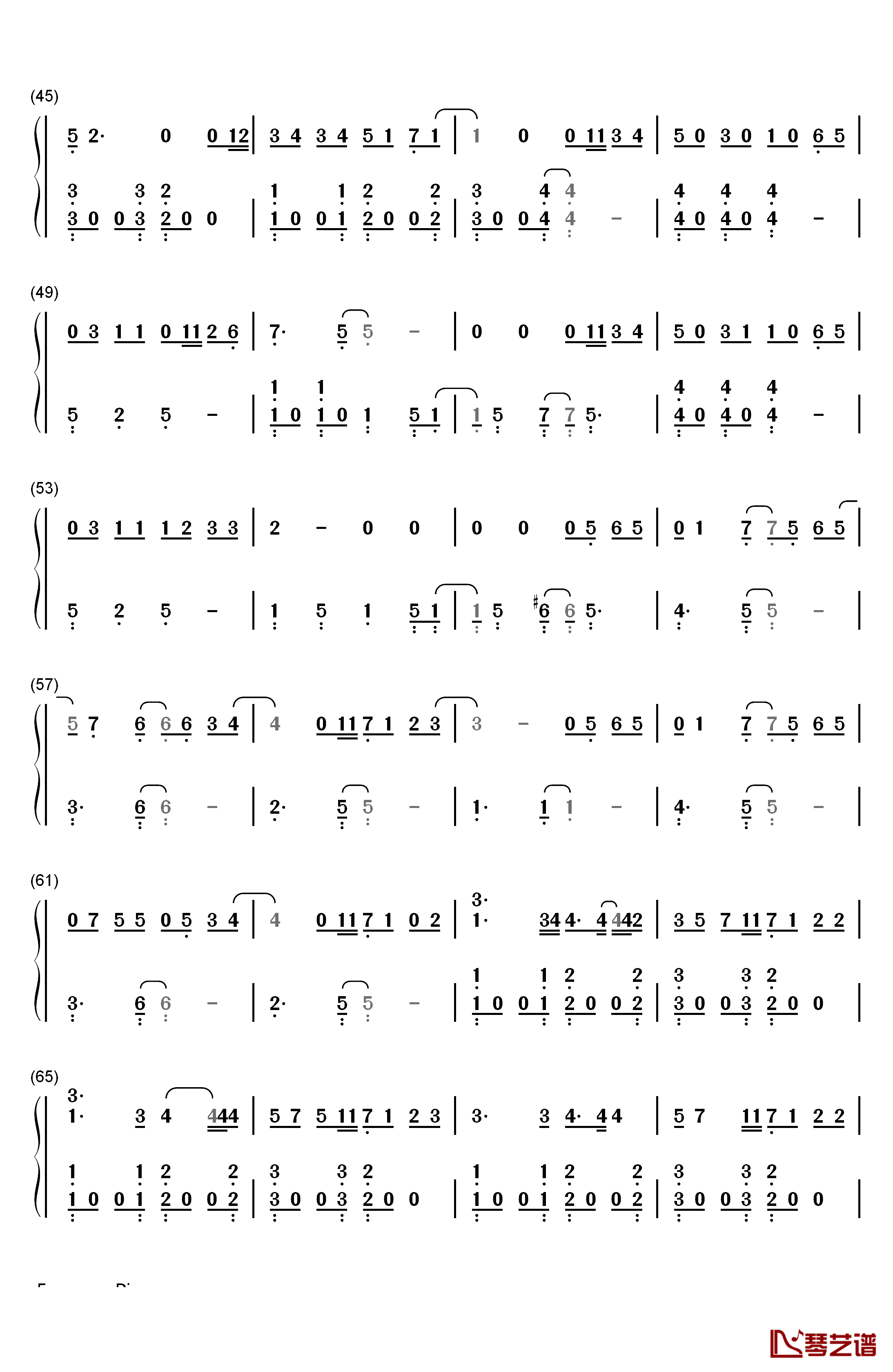只看我的眼(My Eyes)钢琴简谱-数字双手-10cm3