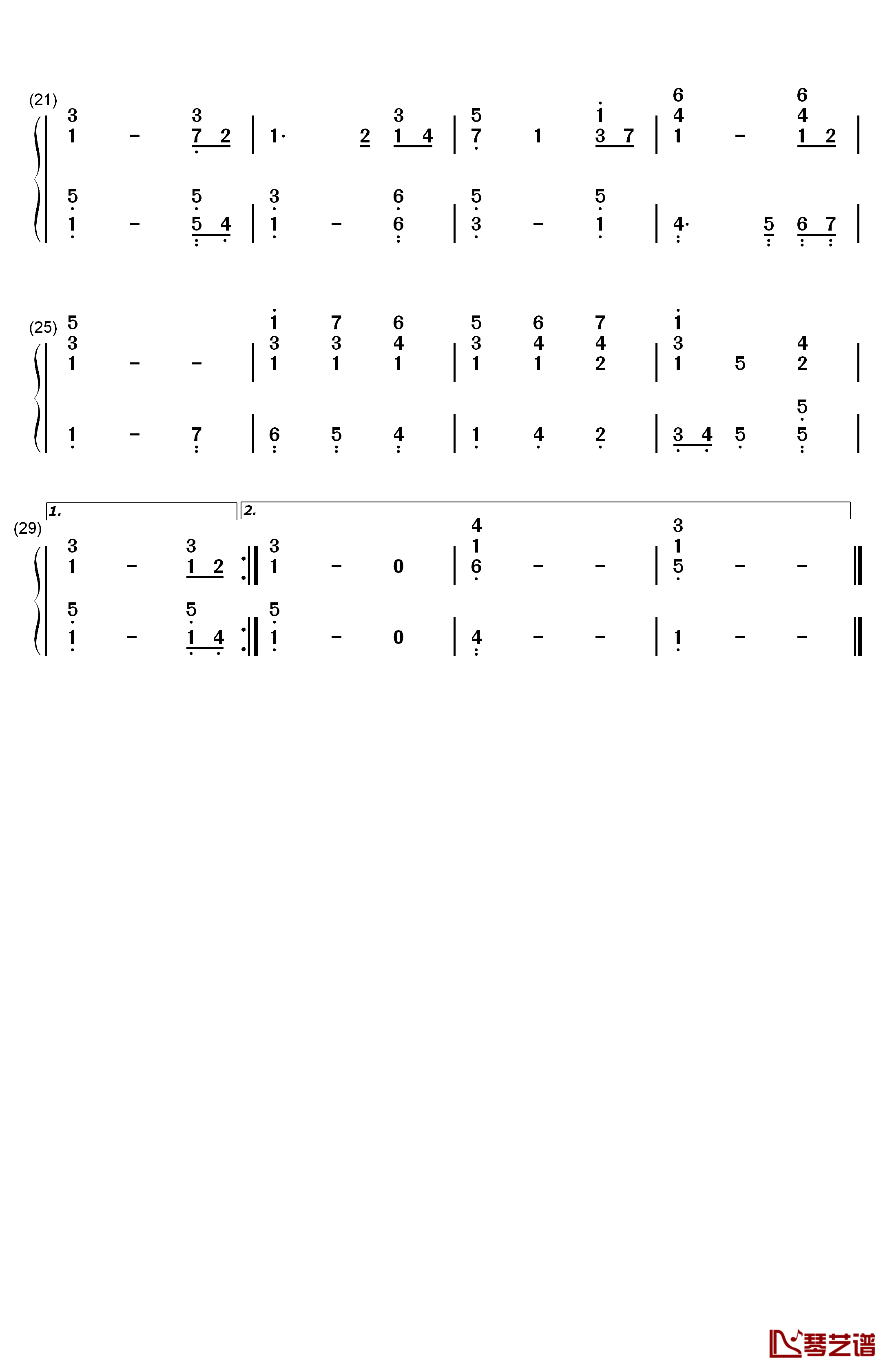The First Noel钢琴简谱-数字双手-John Stainer2