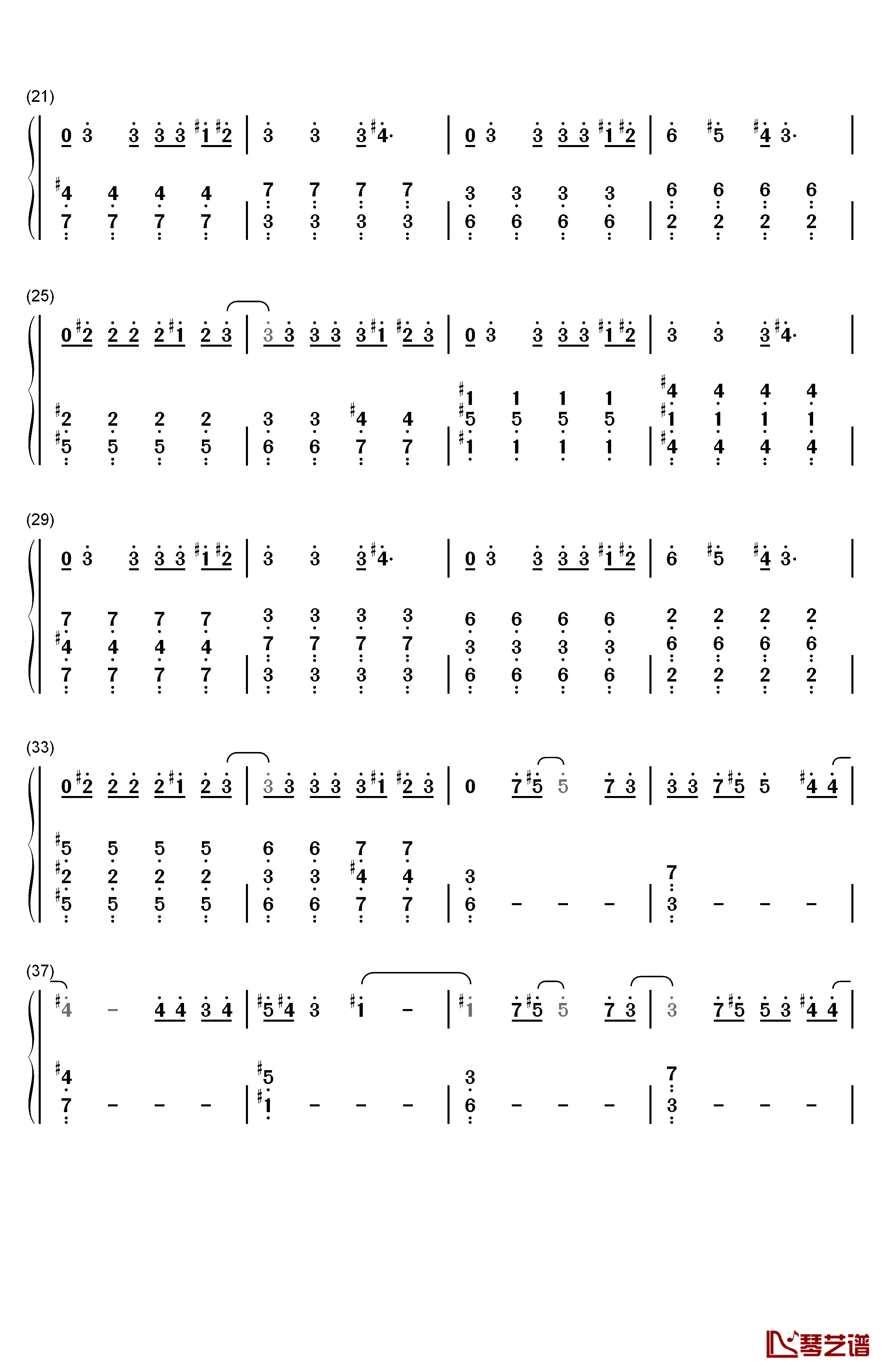 Love You Like A Love Song钢琴简谱-数字双手-赛琳娜•戈麦斯2