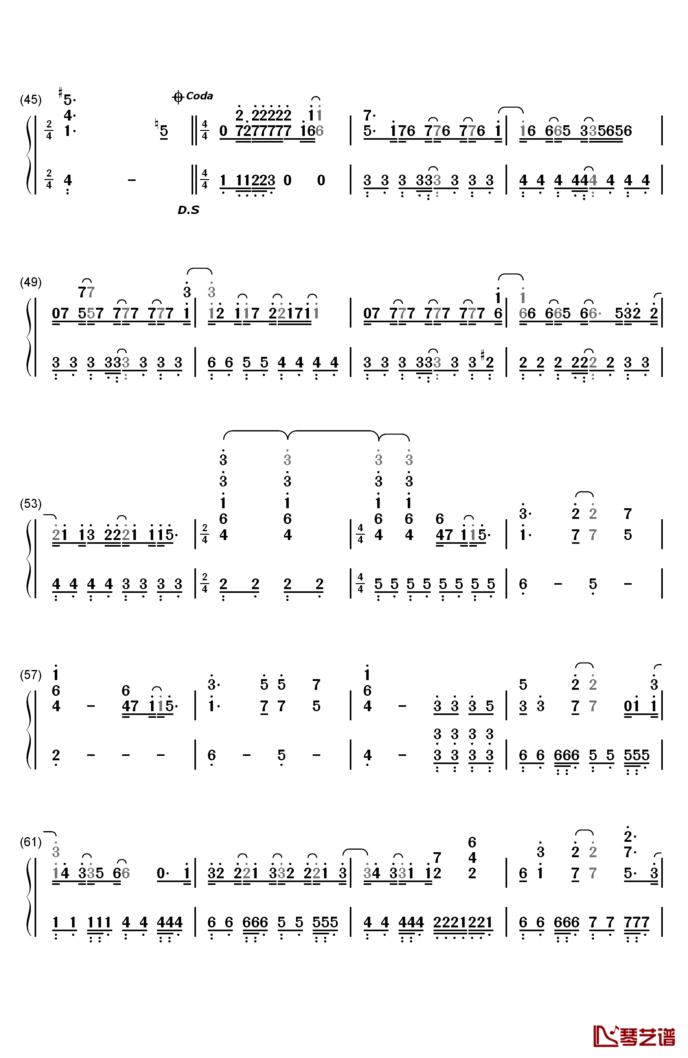 Everything You're Not钢琴简谱-数字双手-Demi Lovato3