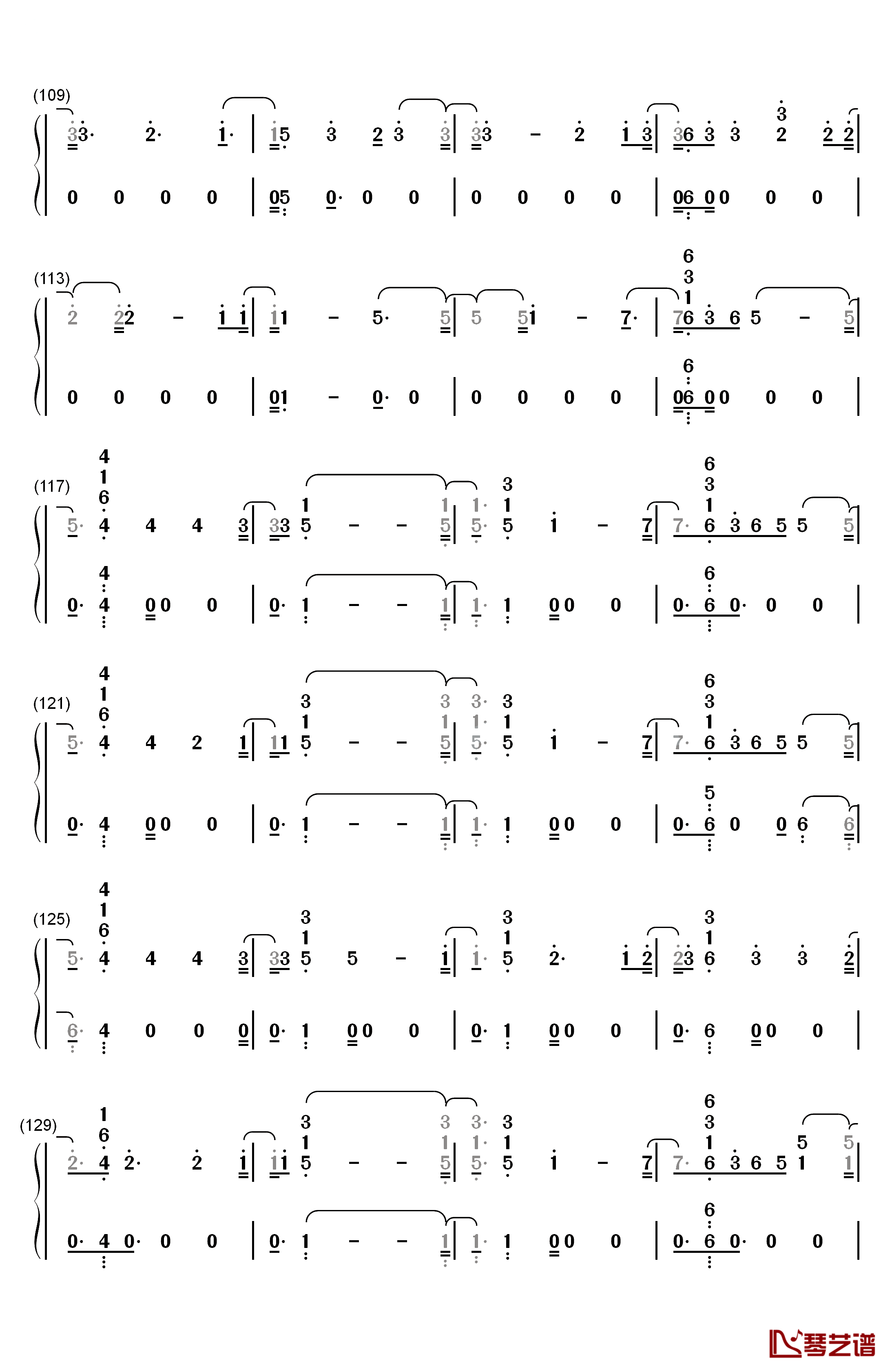 I'll Be There钢琴简谱-数字双手-Jess Glynne5