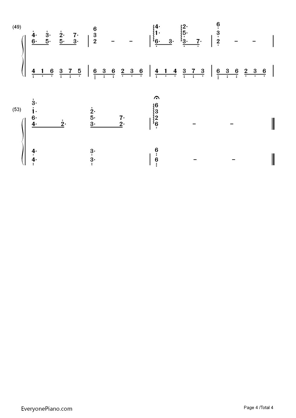 Romantic Nights钢琴简谱-数字双手-Pete Calandra4