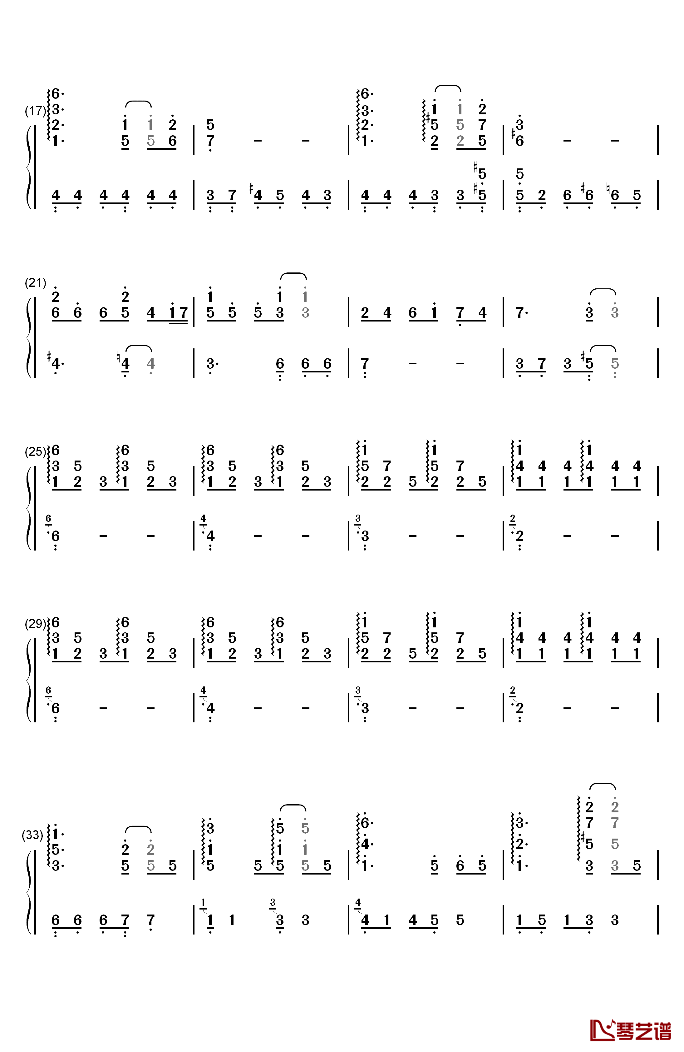 雨のテーマ钢琴简谱-数字双手-柿岛伸次2