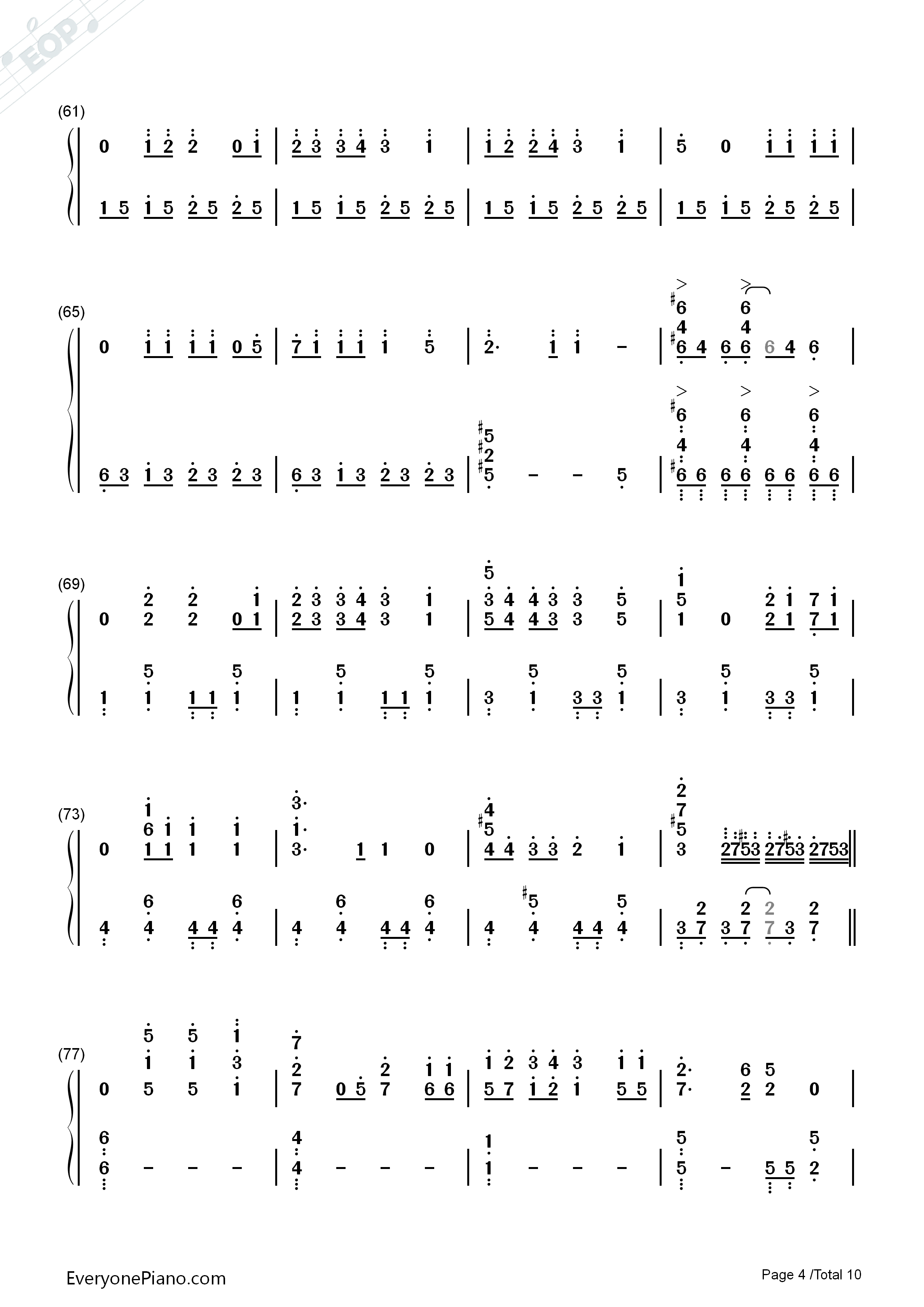 だってアタシのヒーロー钢琴简谱-LiSA演唱4
