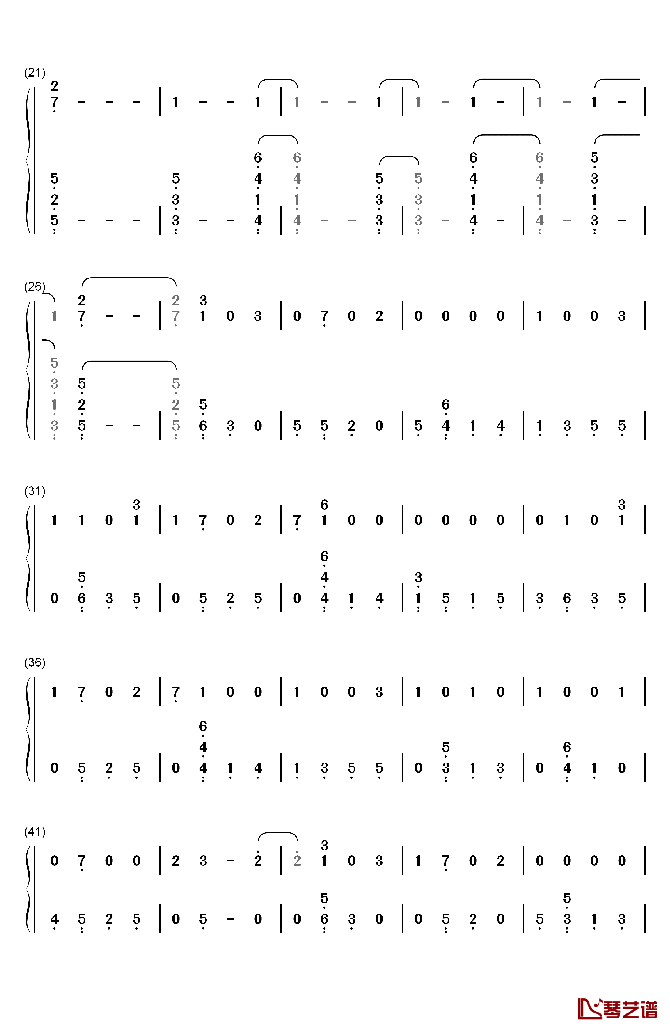 Scars钢琴简谱-数字双手-Sam Smith2