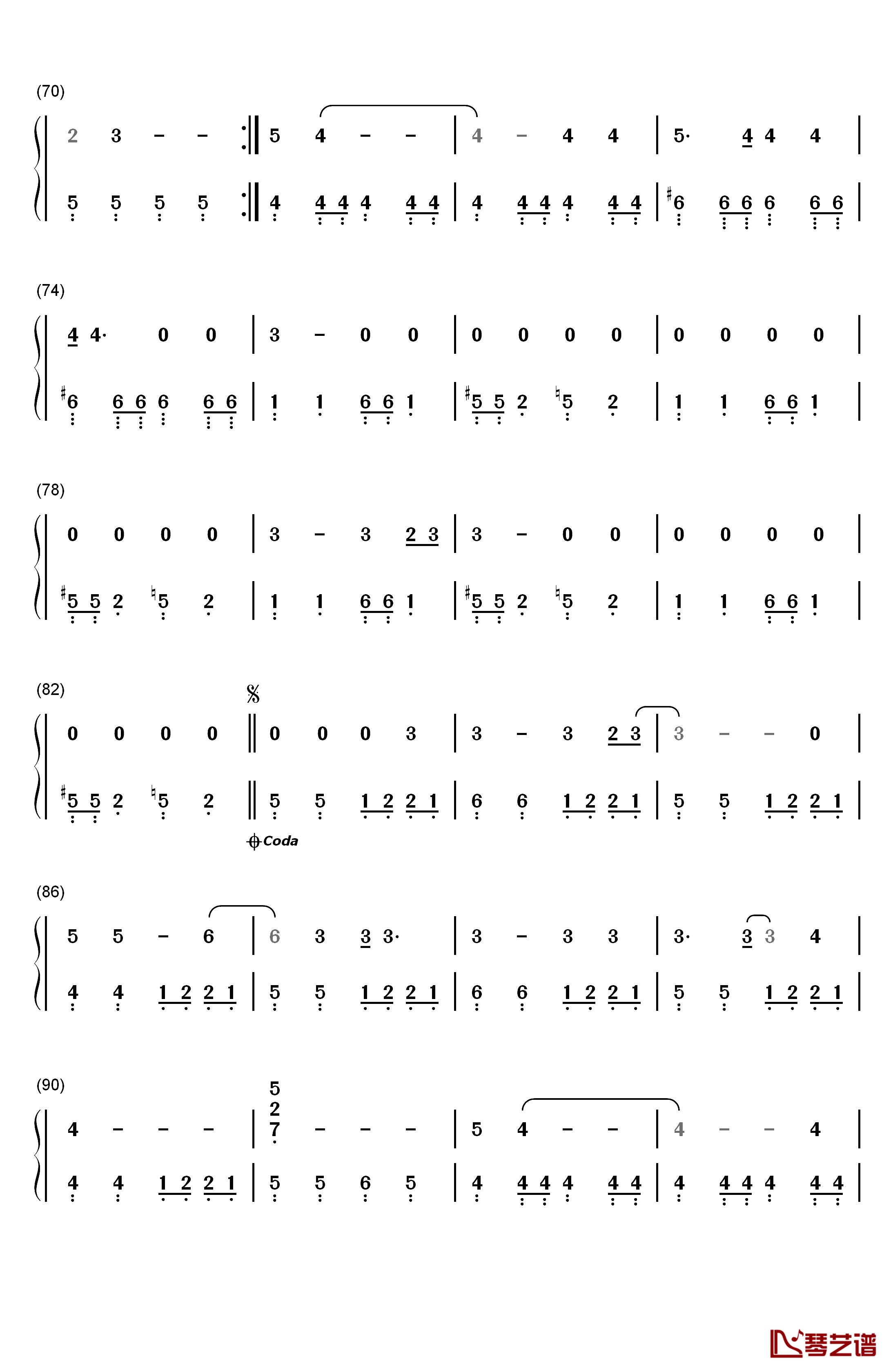 Just a Girl钢琴简谱-数字双手-No Doubt4