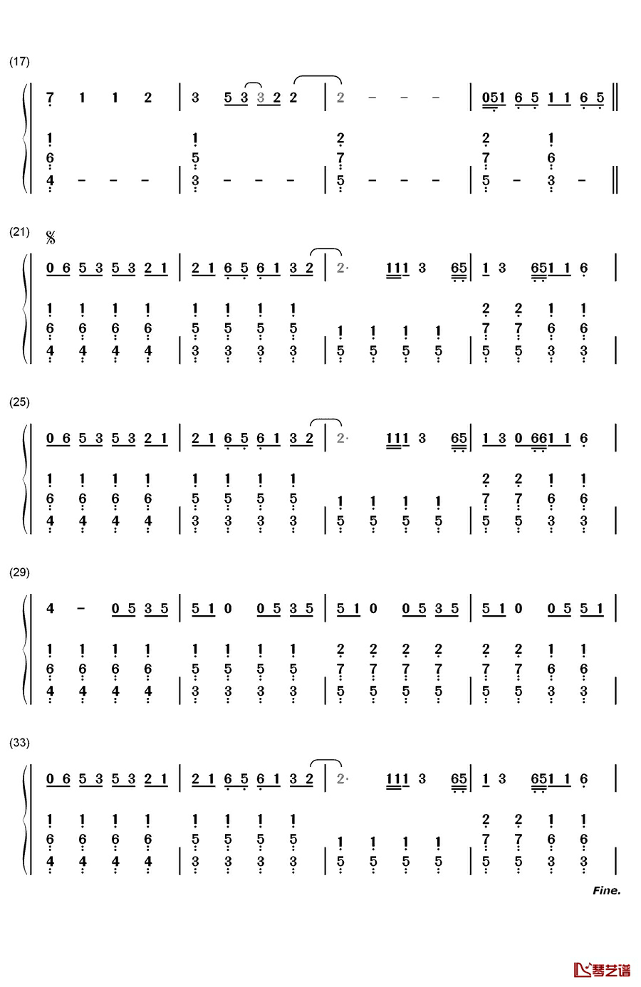 I Really Like You钢琴简谱-数字双手-Carly Rae Jepsen2