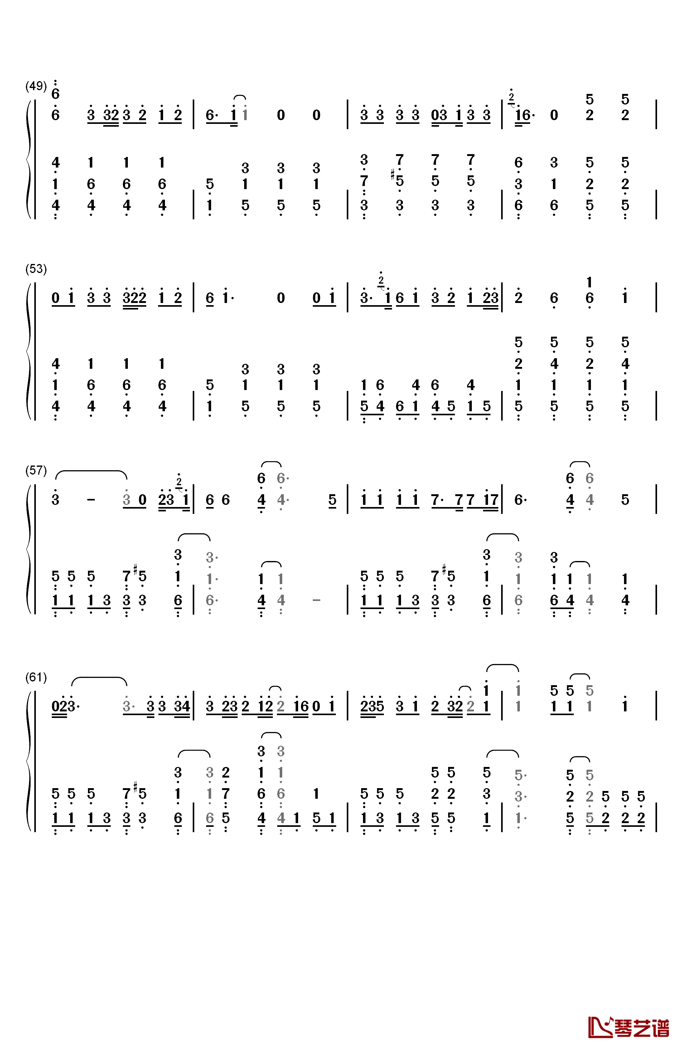 I'm Not the Only One钢琴简谱-数字双手-Sam Smith4