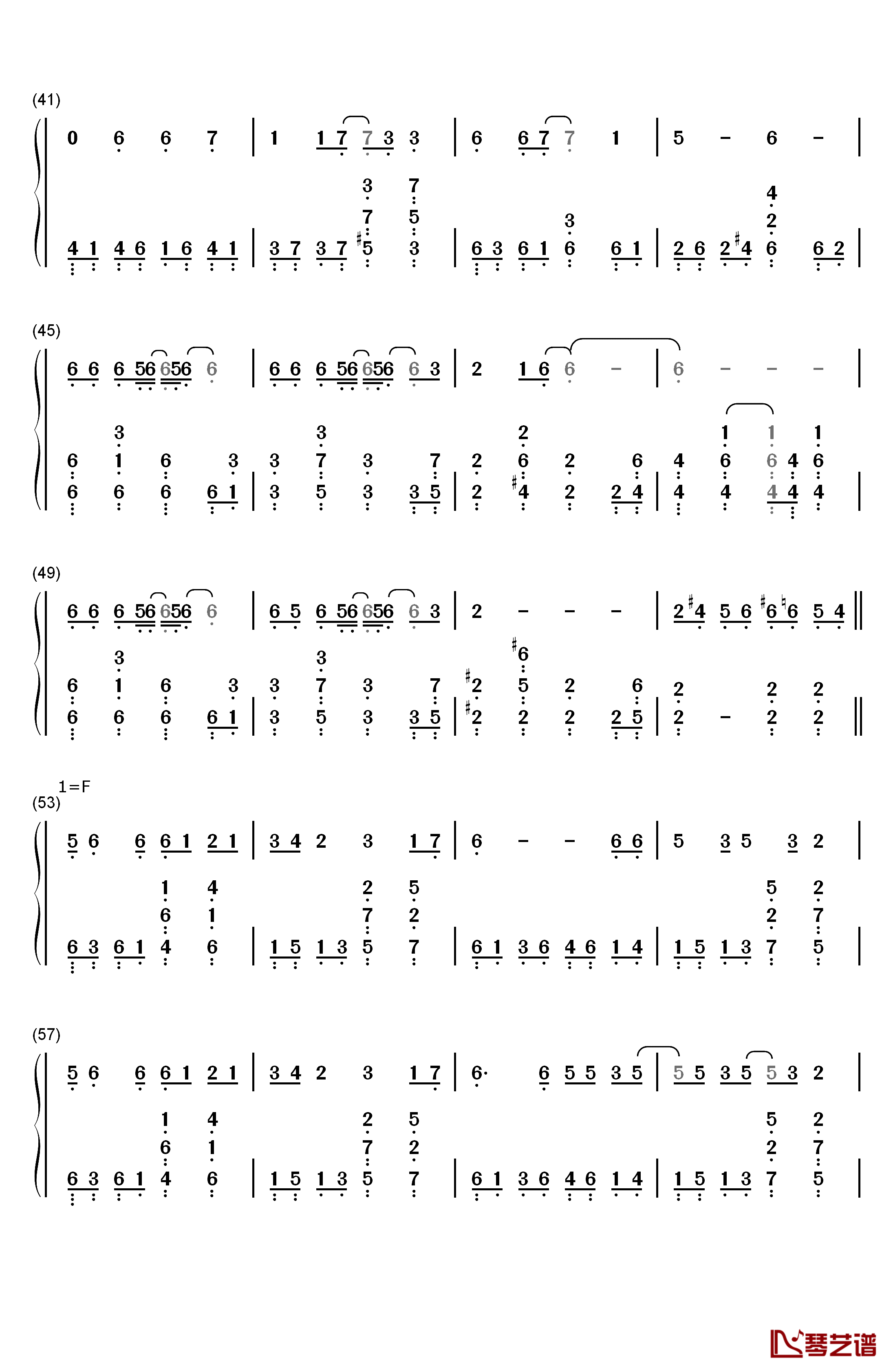 Beautiful World钢琴简谱-数字双手-宇多田光3