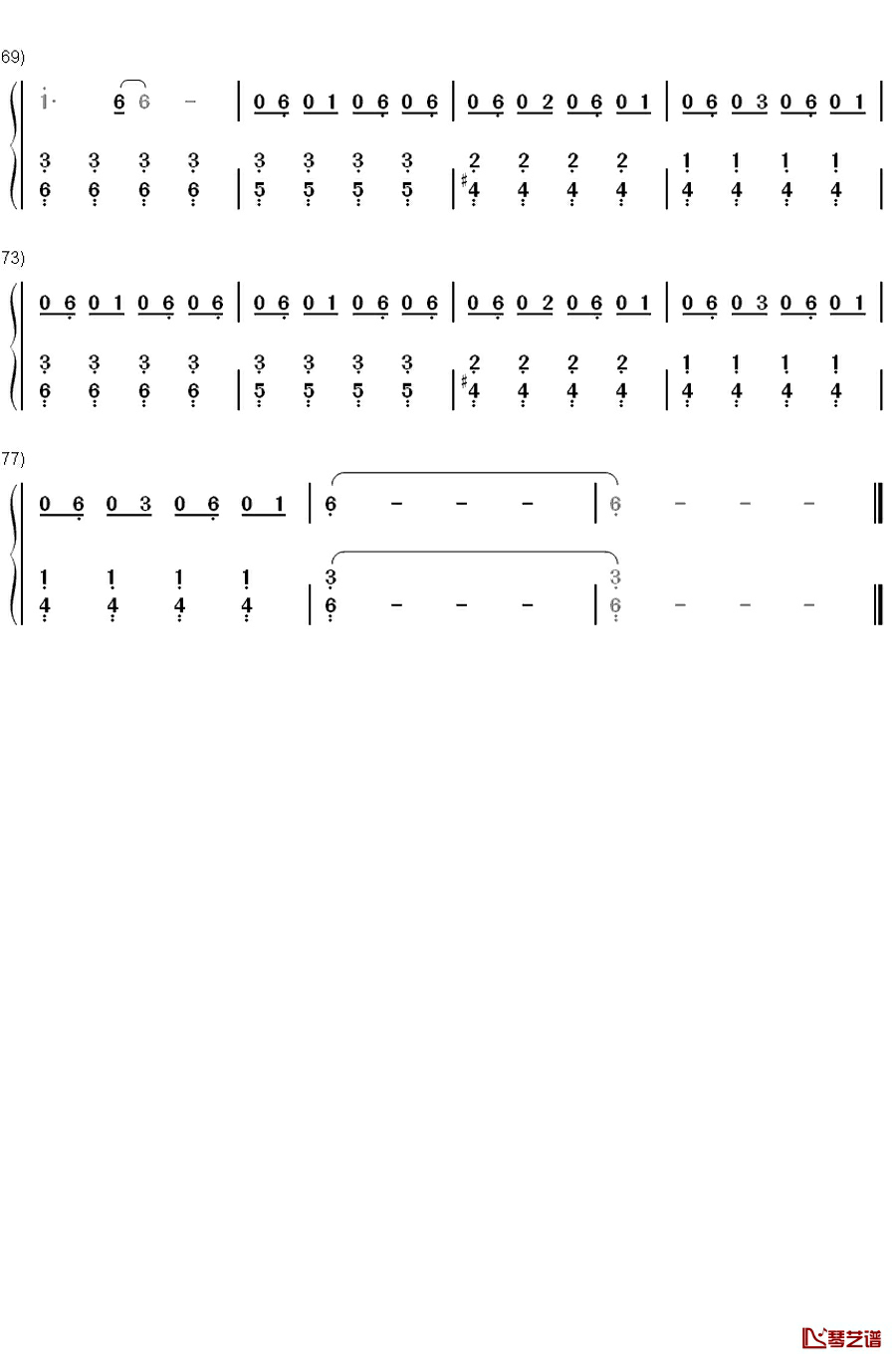Addicted to You钢琴简谱-数字双手-Avicii4