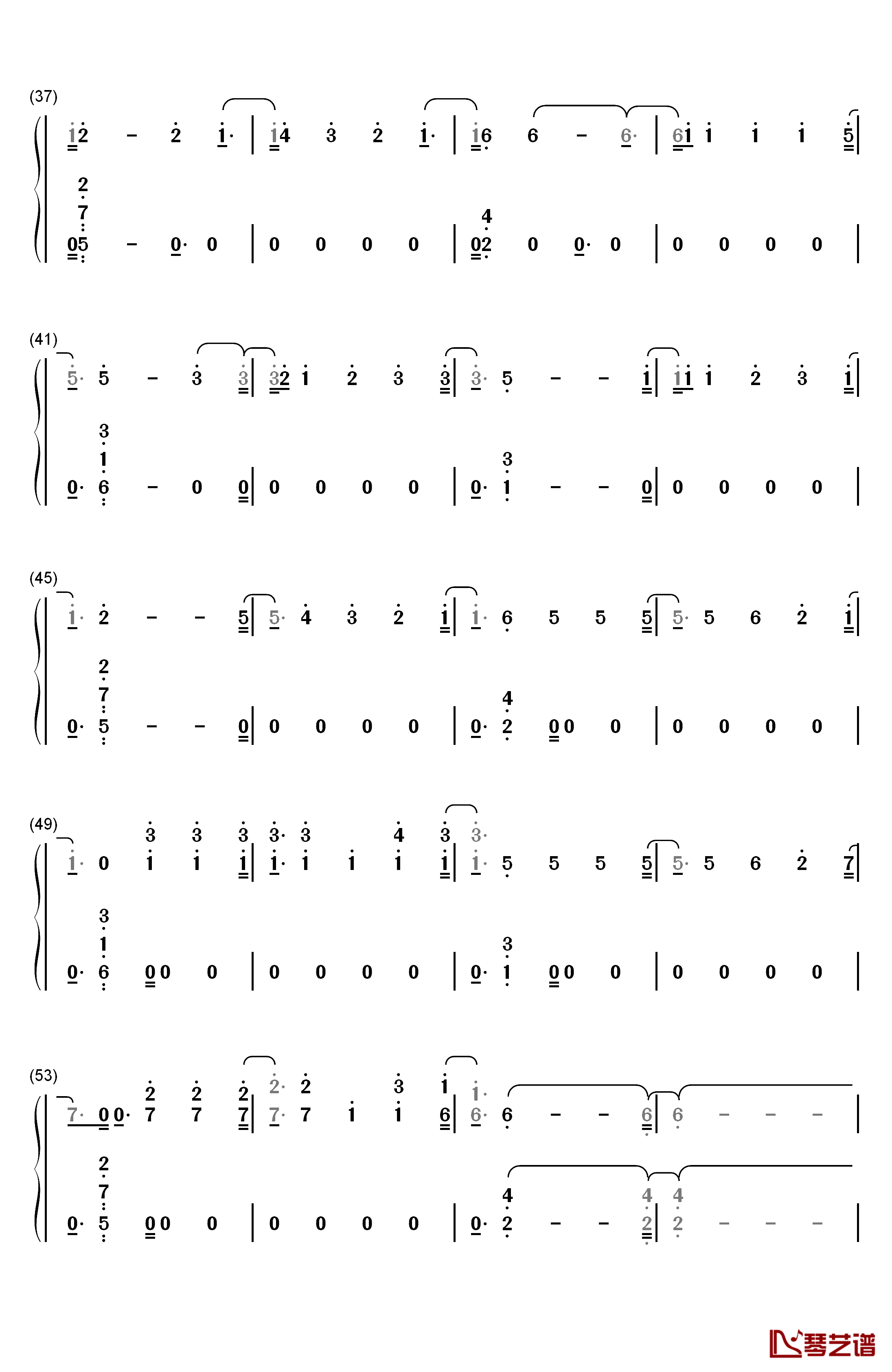 Too Good at Goodbyes钢琴简谱-数字双手-Sam Smith3