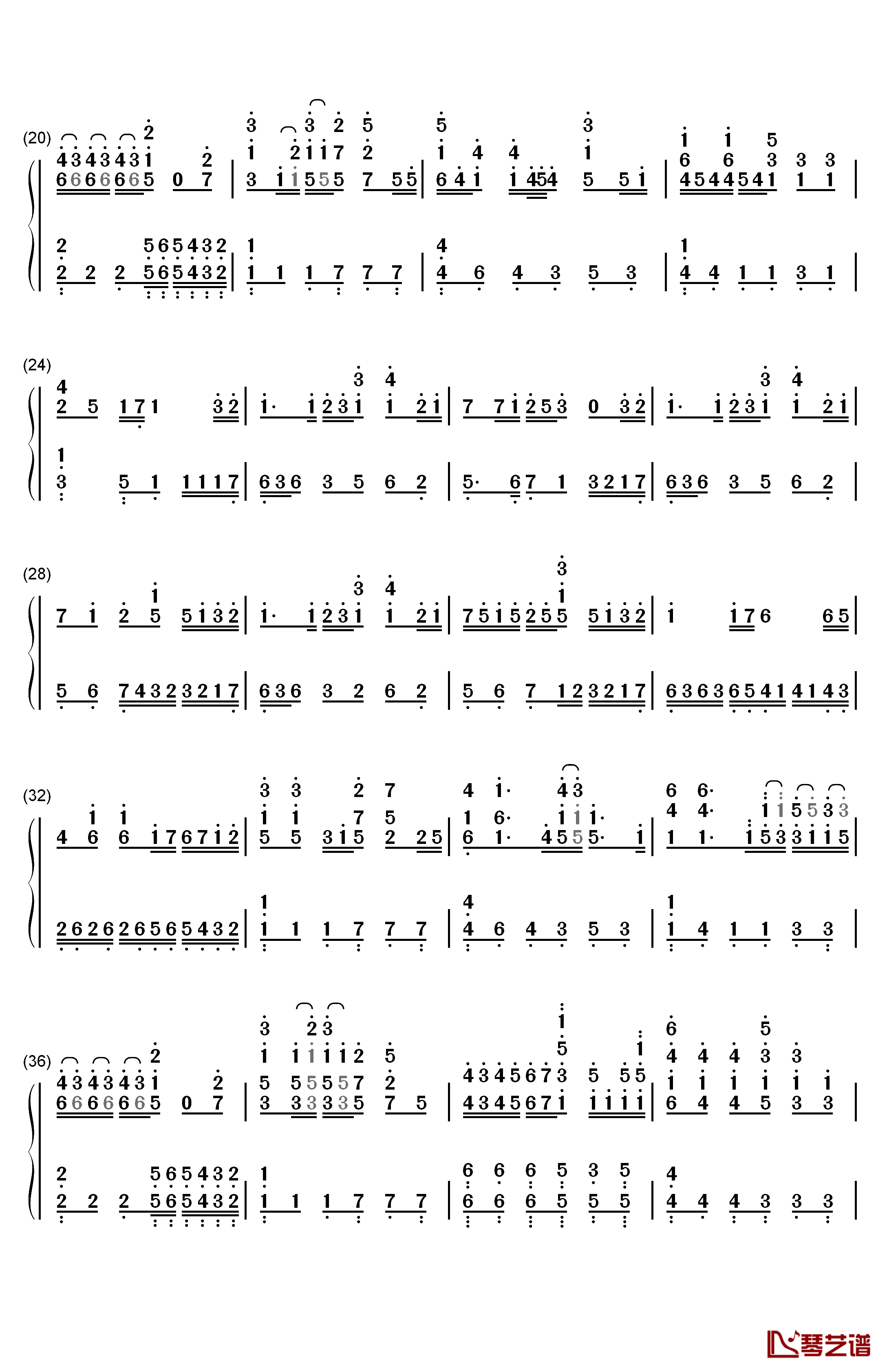 Homecoming钢琴简谱-数字双手-Jon Schmidt2