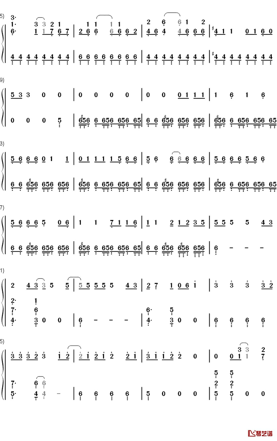 The Phoenix钢琴简谱-数字双手-Fall Out Boy3
