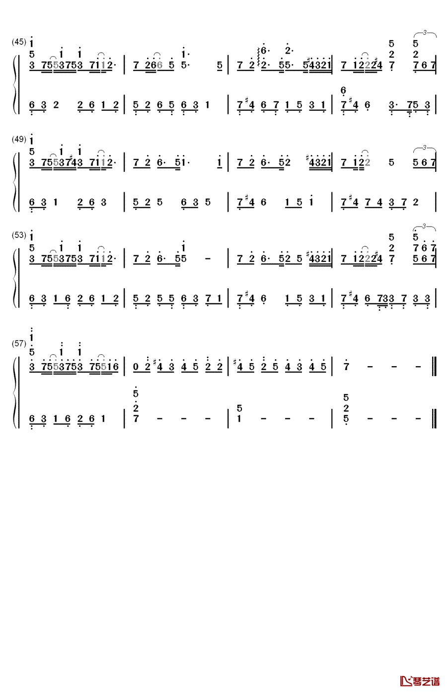 Do You?钢琴简谱-数字双手-李闰珉  Yiruma3