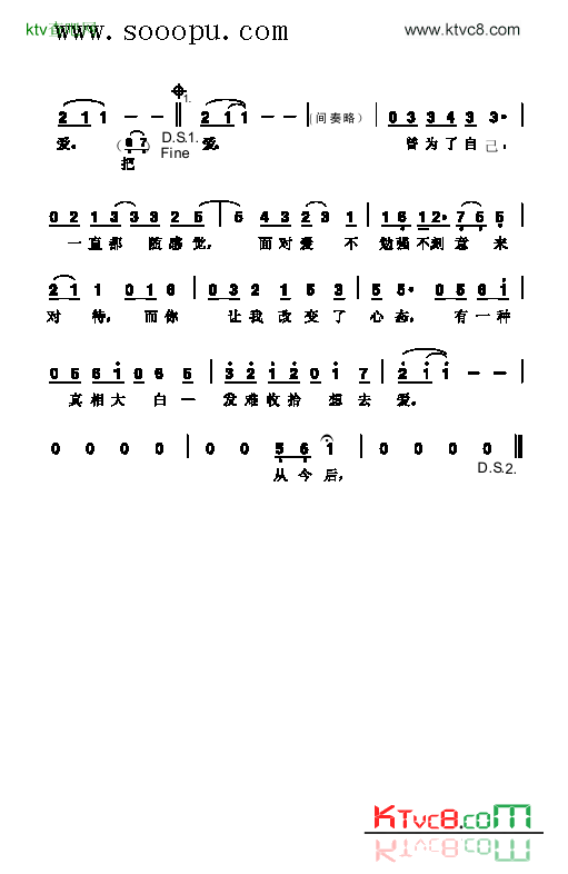 把你宠坏歌曲类简谱简谱-杜德伟演唱1
