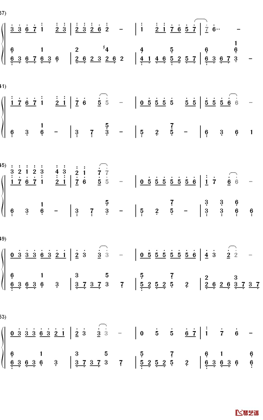 DAY BY DAY钢琴简谱-数字双手-T-ara3