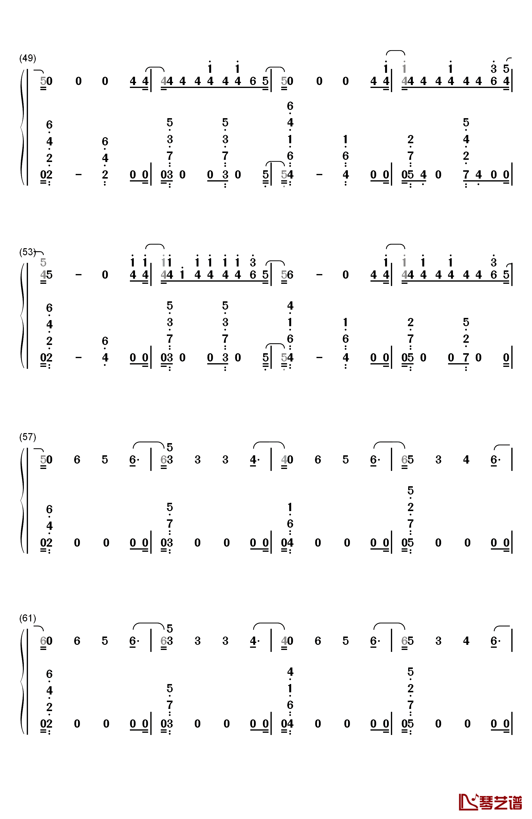I'm Upset钢琴简谱-数字双手-Drake4