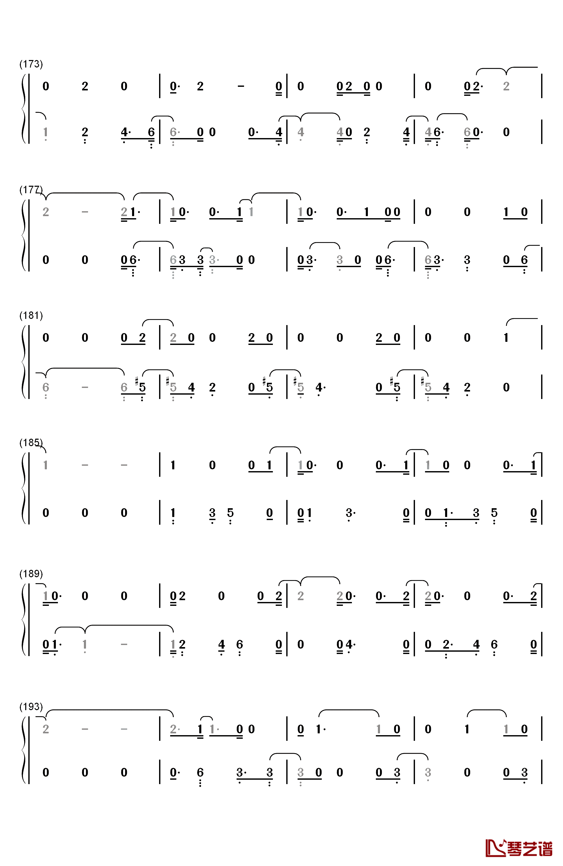 Why钢琴简谱-数字双手-Shawn Mendes10