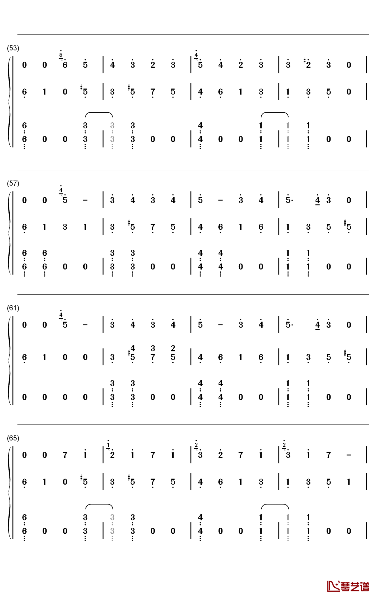 Cradles钢琴简谱-数字双手-Sub Urban4