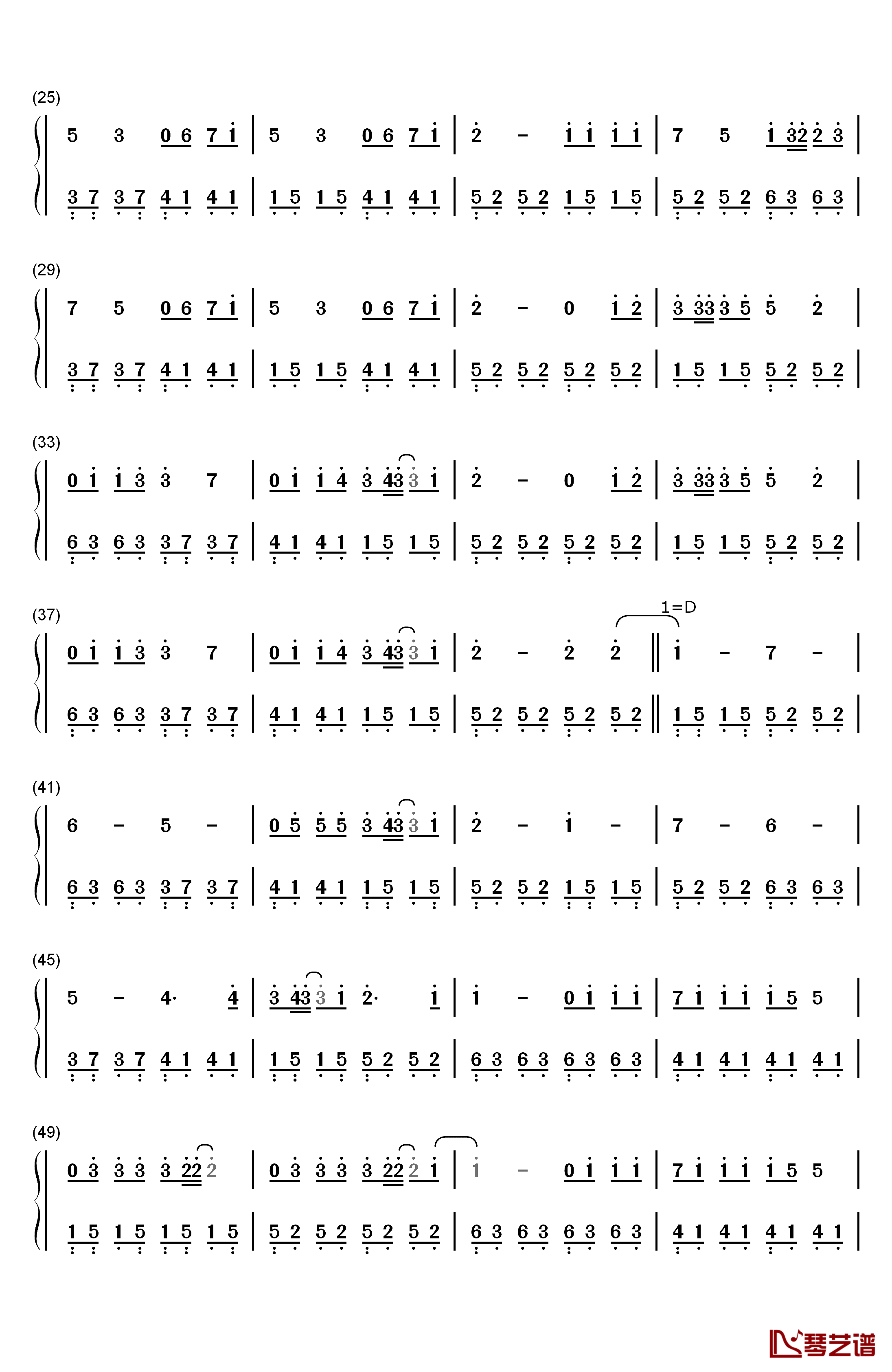 Beautiful in White钢琴简谱-数字双手-西域男孩  Westlife2