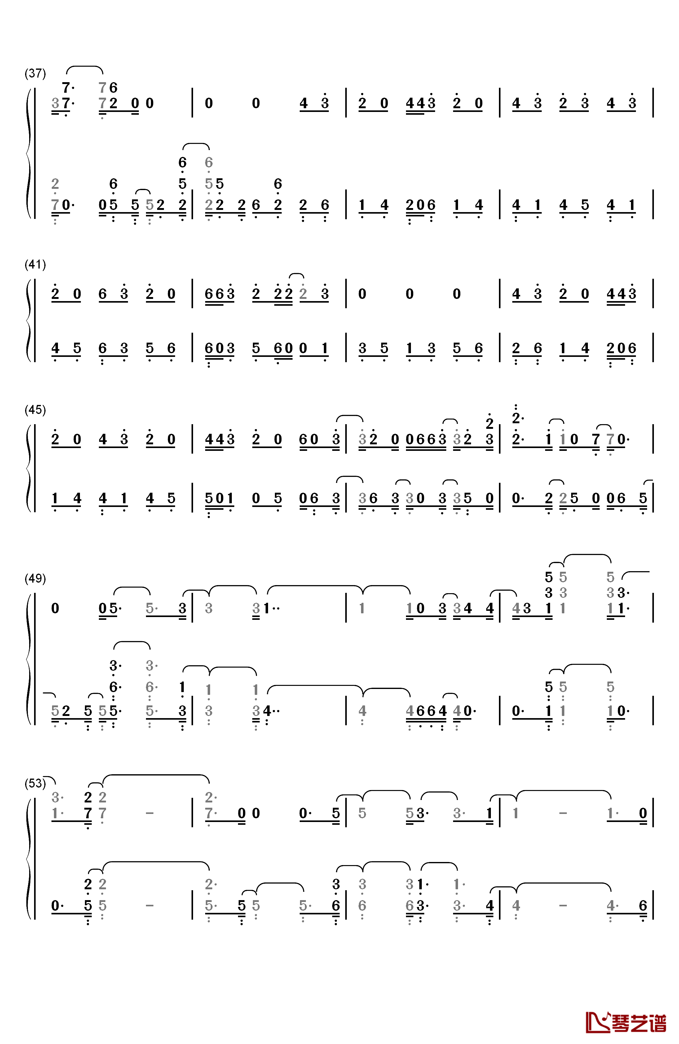 Devil In Me钢琴简谱-数字双手-Halsey3