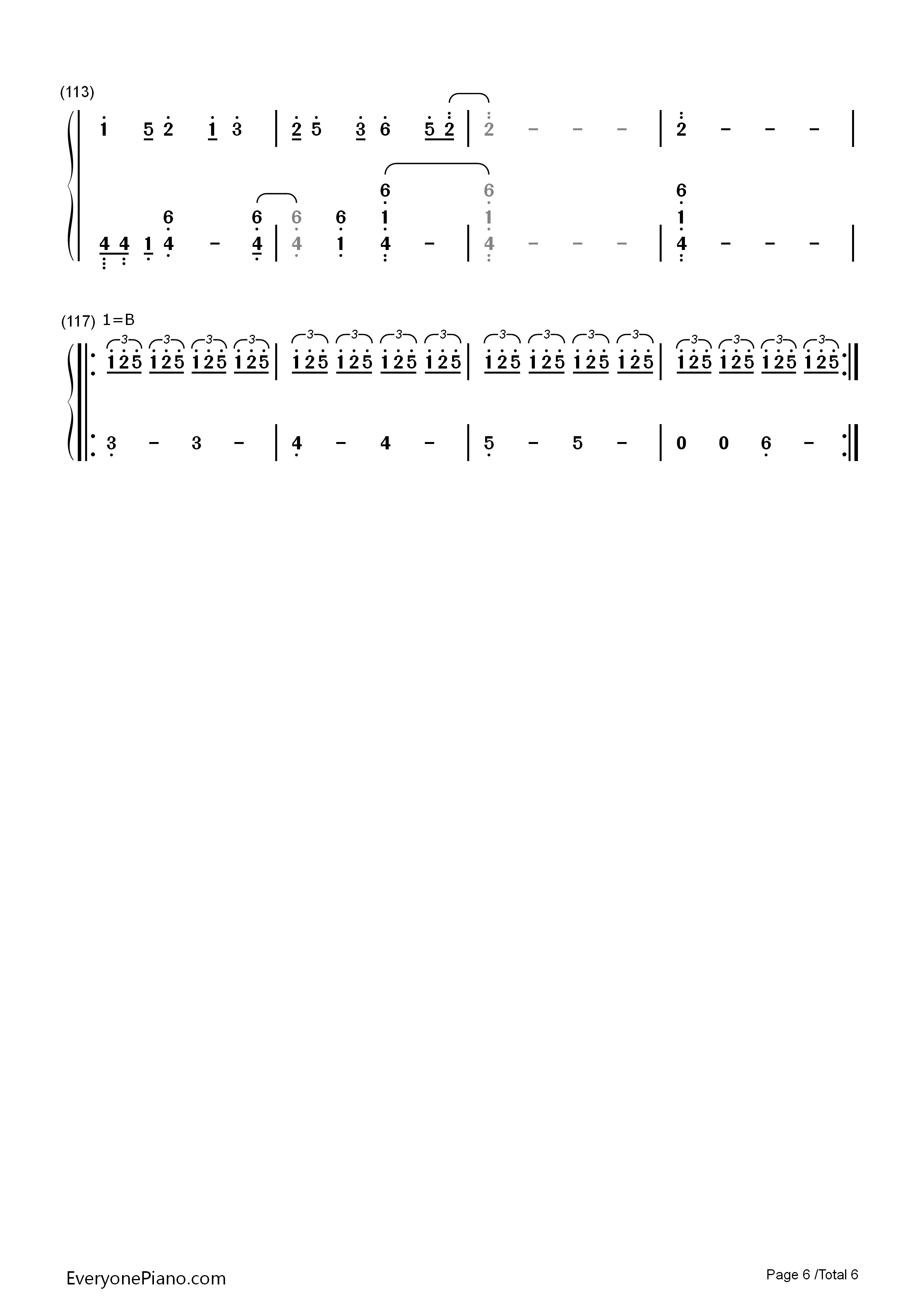 三葉のテーマ钢琴简谱-RADWIMPS演唱6