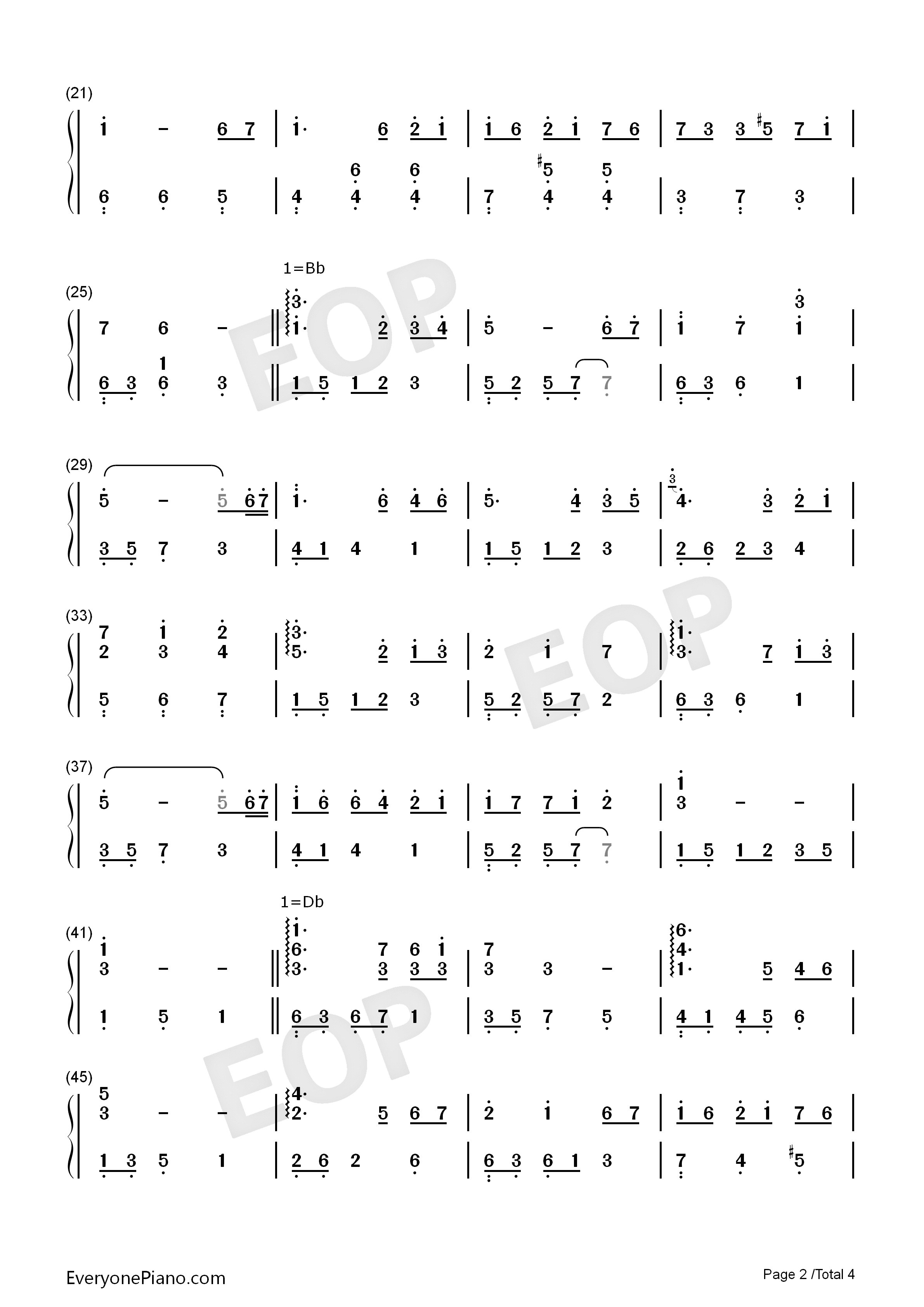 Pour Chopin钢琴简谱-The Daydream演唱2