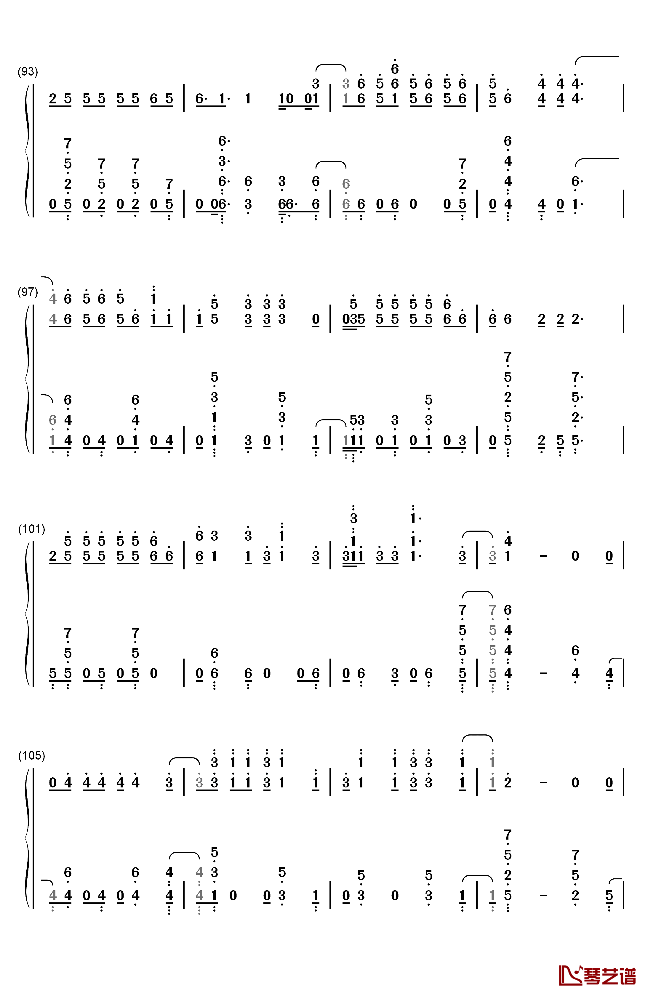 Échame La Culpa钢琴简谱-数字双手-Luis Fonsi Demi Lovato7