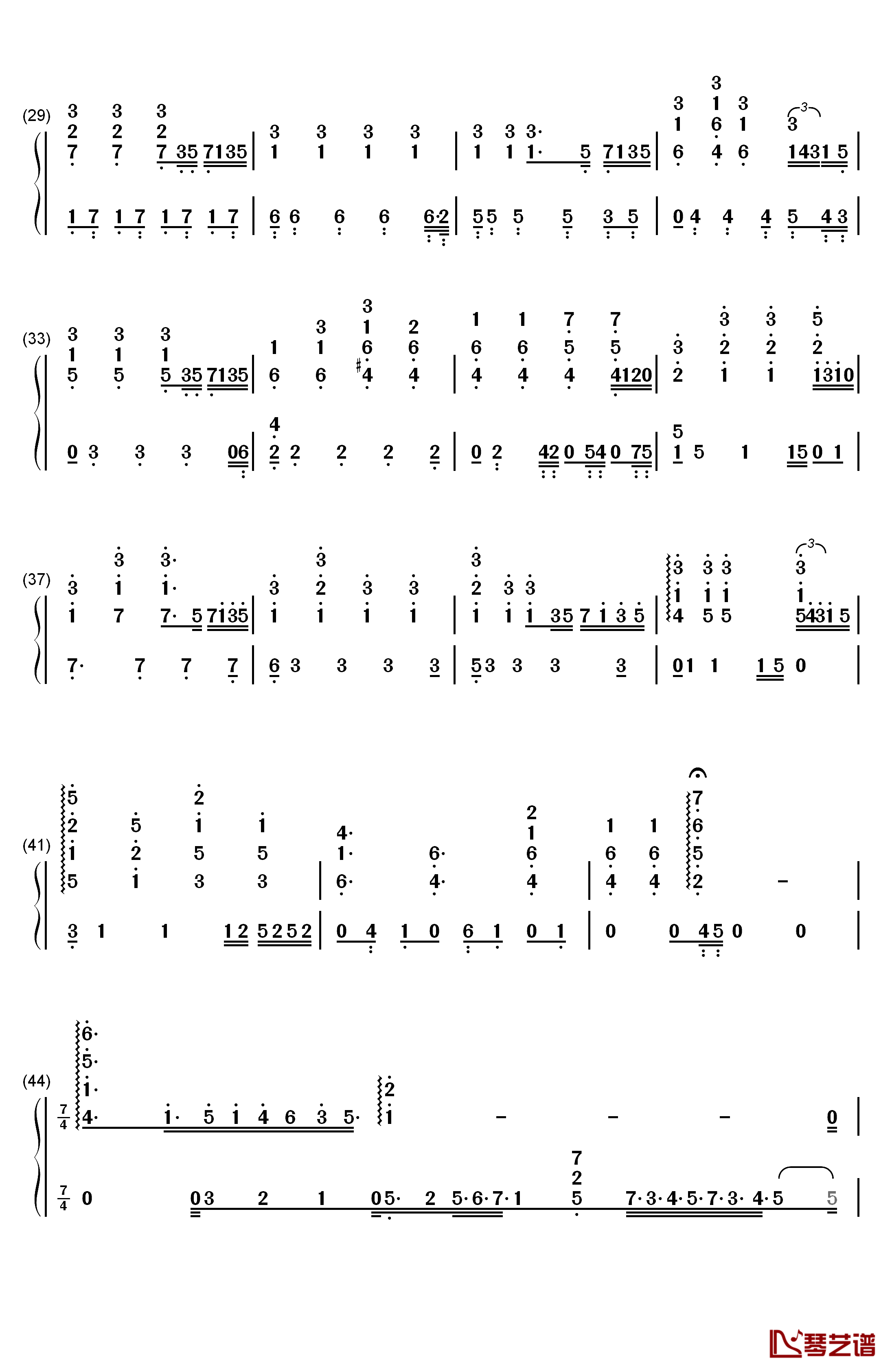 ロンド ロンド ロンド钢琴简谱-数字双手-加藤达也3
