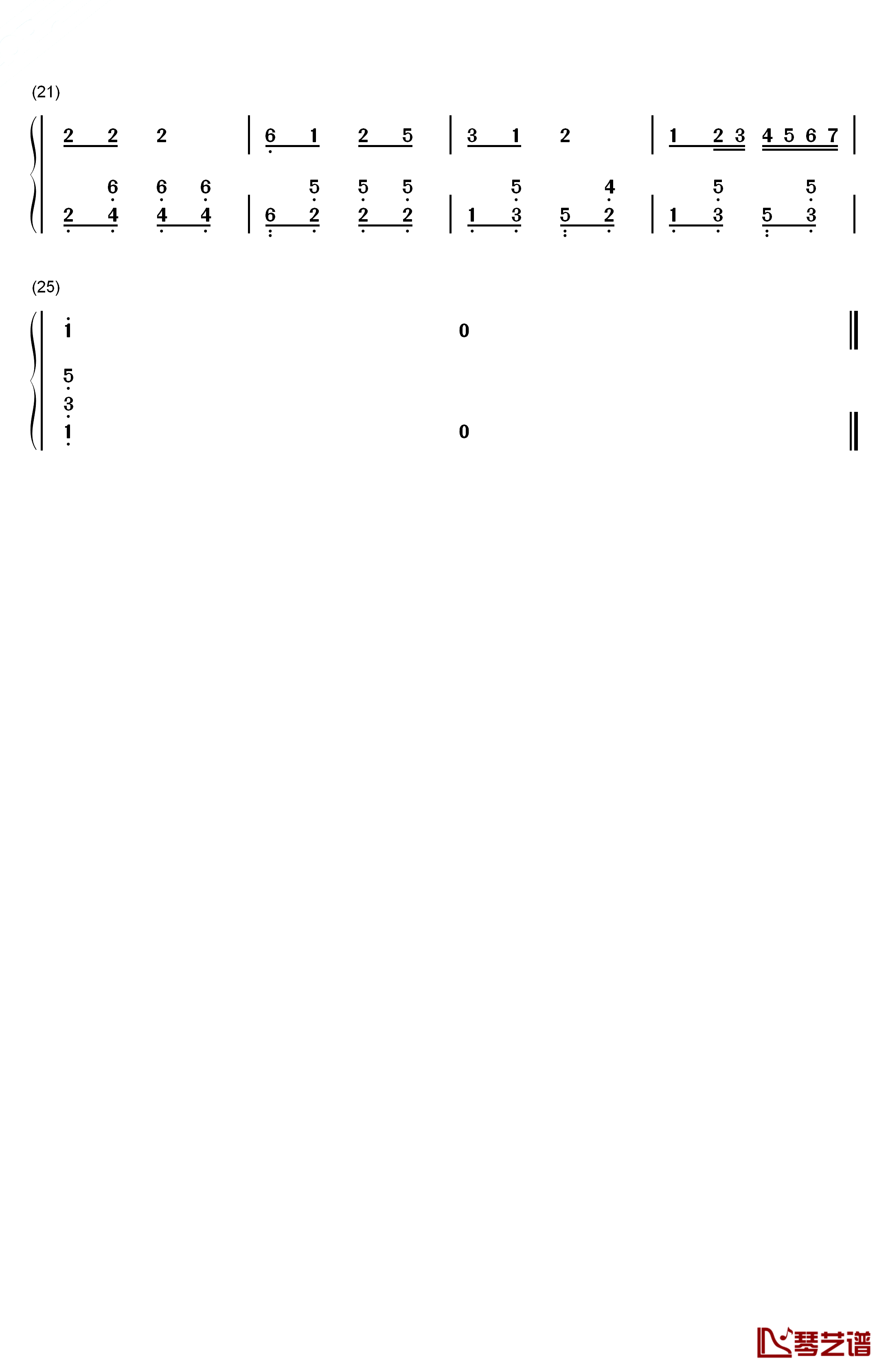 咱们从小讲礼貌钢琴简谱-数字双手-小蓓蕾组合2