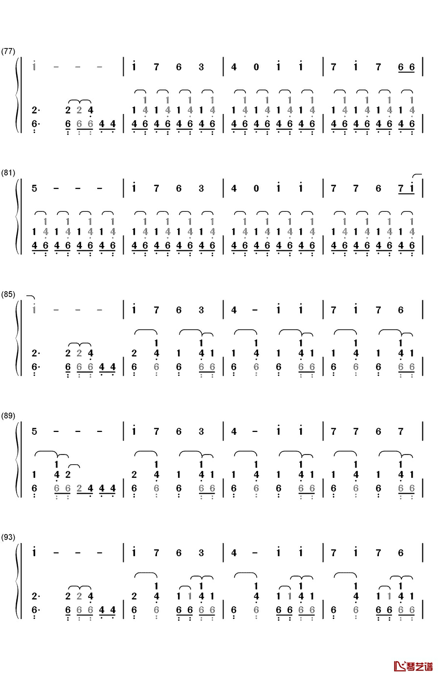 想见你（会いたかった）钢琴简谱-数字双手-AKB485