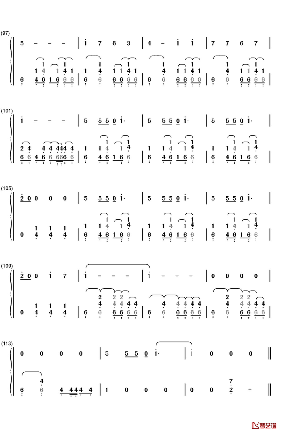 想见你（会いたかった）钢琴简谱-数字双手-AKB486