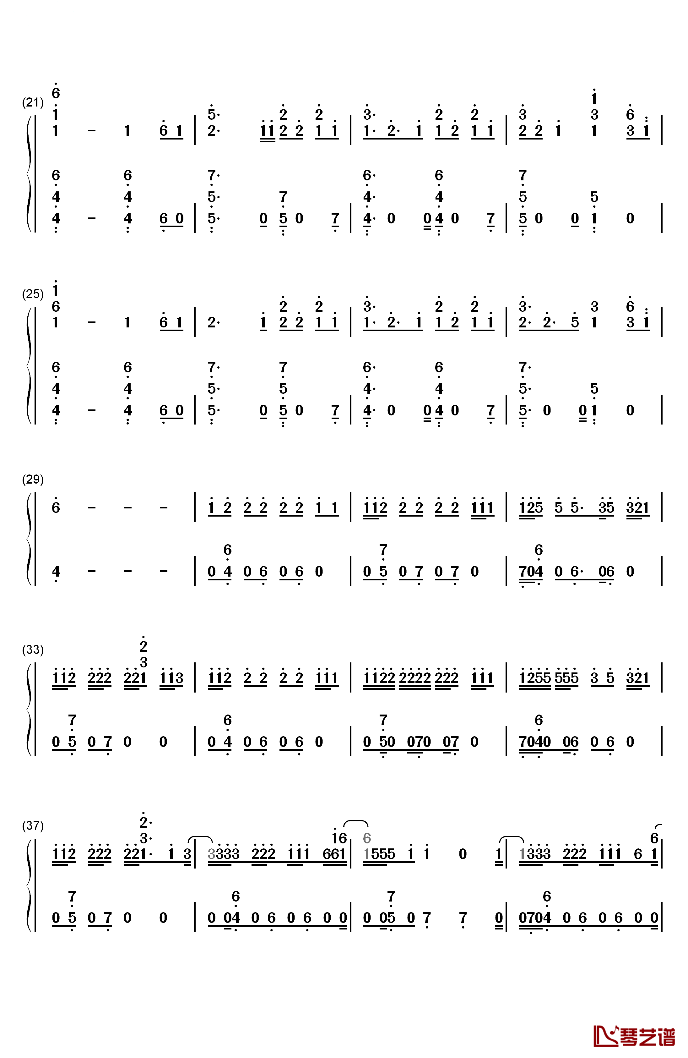 Bad At Love钢琴简谱-数字双手-Halsey2