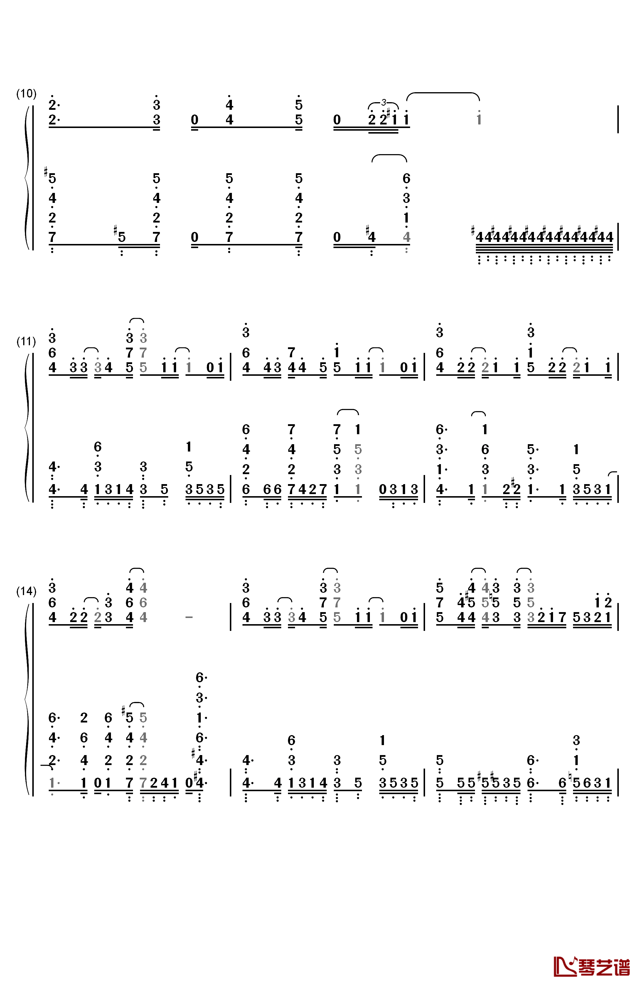 Sympathy of Love钢琴简谱-数字双手-田村由加莉2